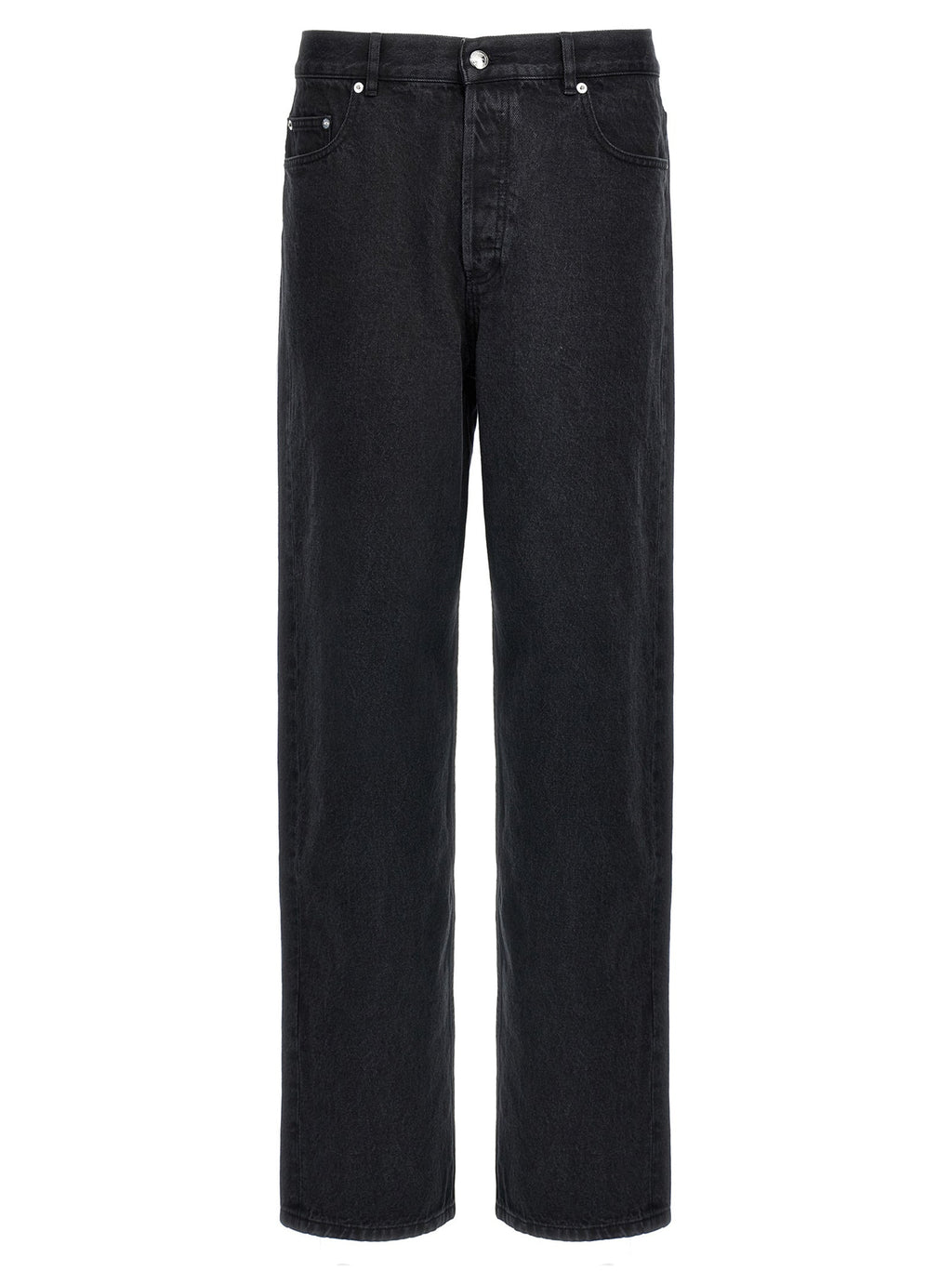 A.P.C. Black Cotton Straight-Leg Jeans