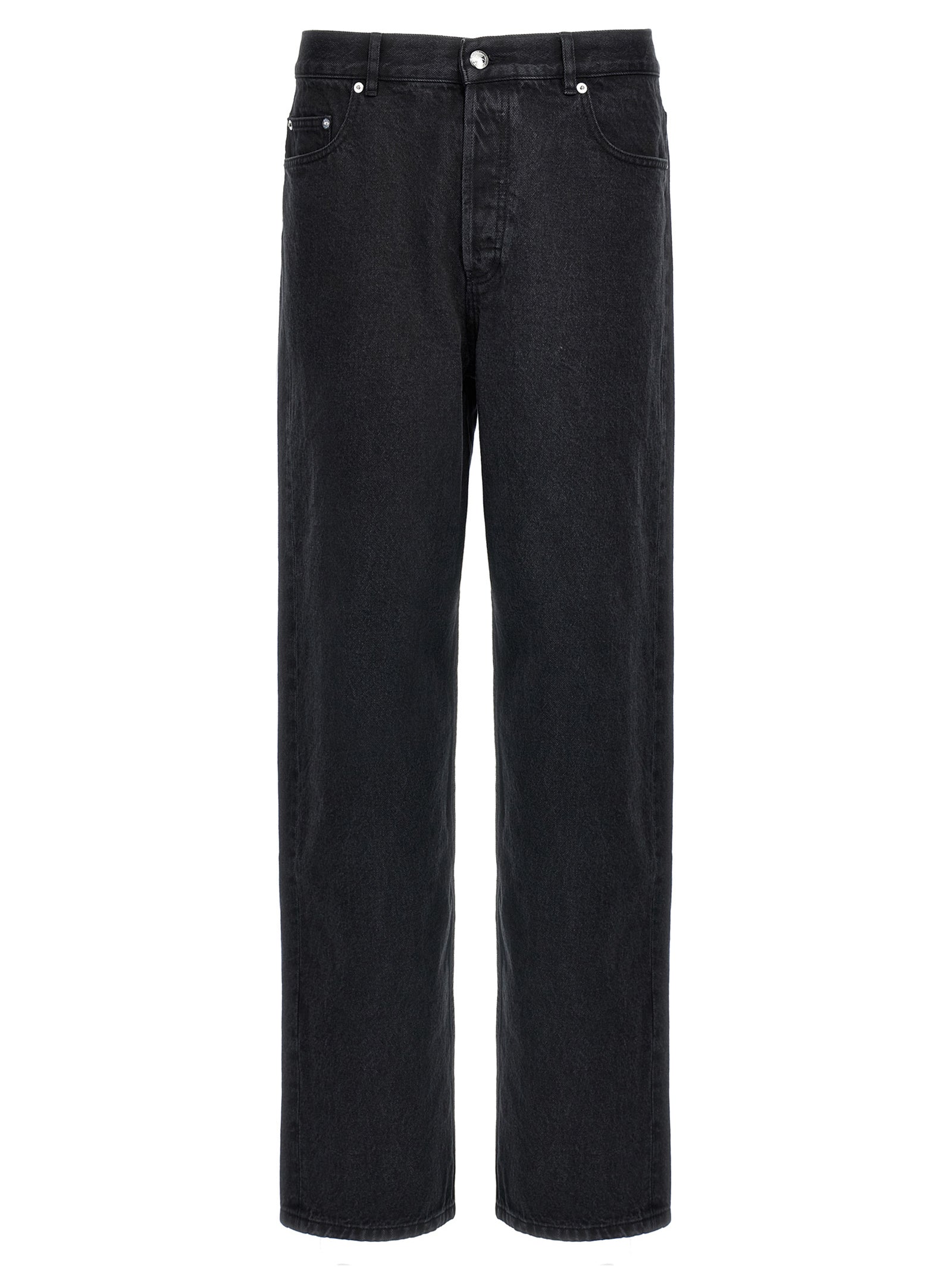 A.P.C. Black Cotton Straight-Leg Jeans