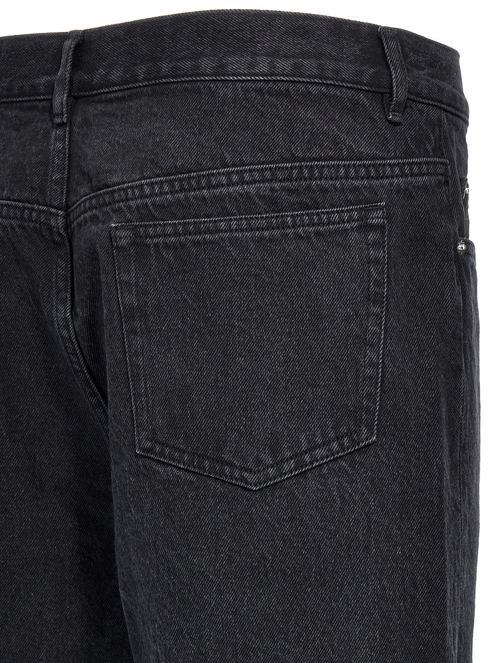 A.P.C. Black Cotton Straight-Leg Jeans