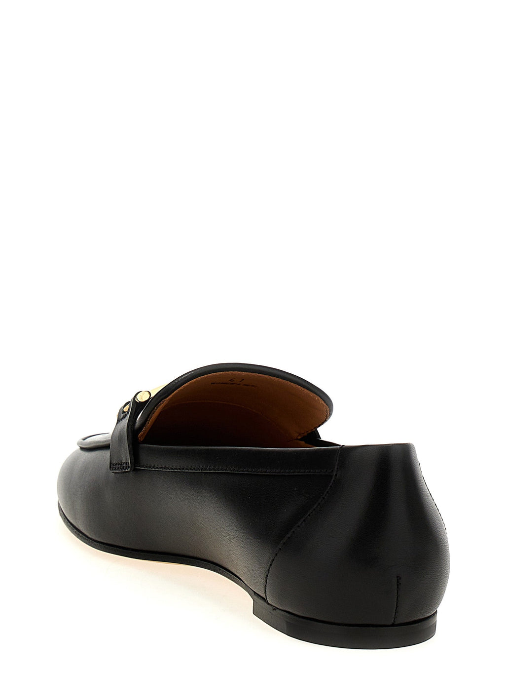 Tod's Black Calfskin Slip-On Loafers