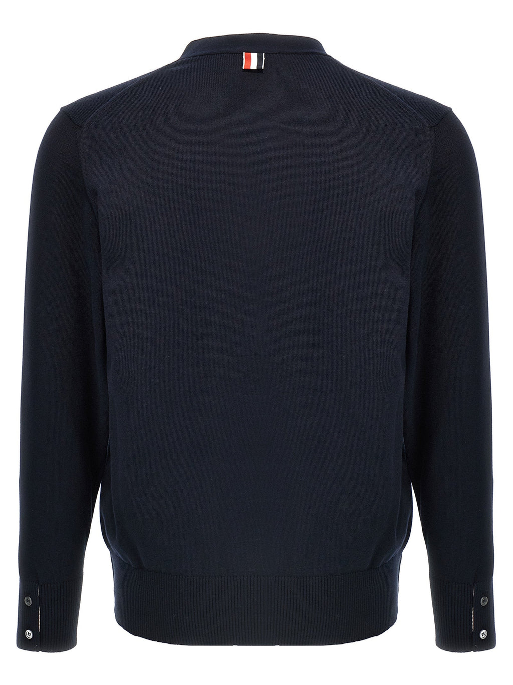 Thom Browne Blue Cotton Cardigan