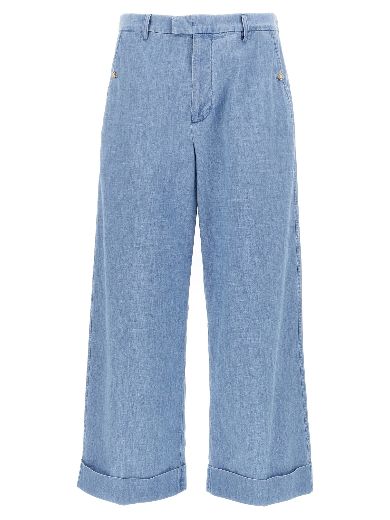 Valentino Garavani Blue Cotton Jeans Denim