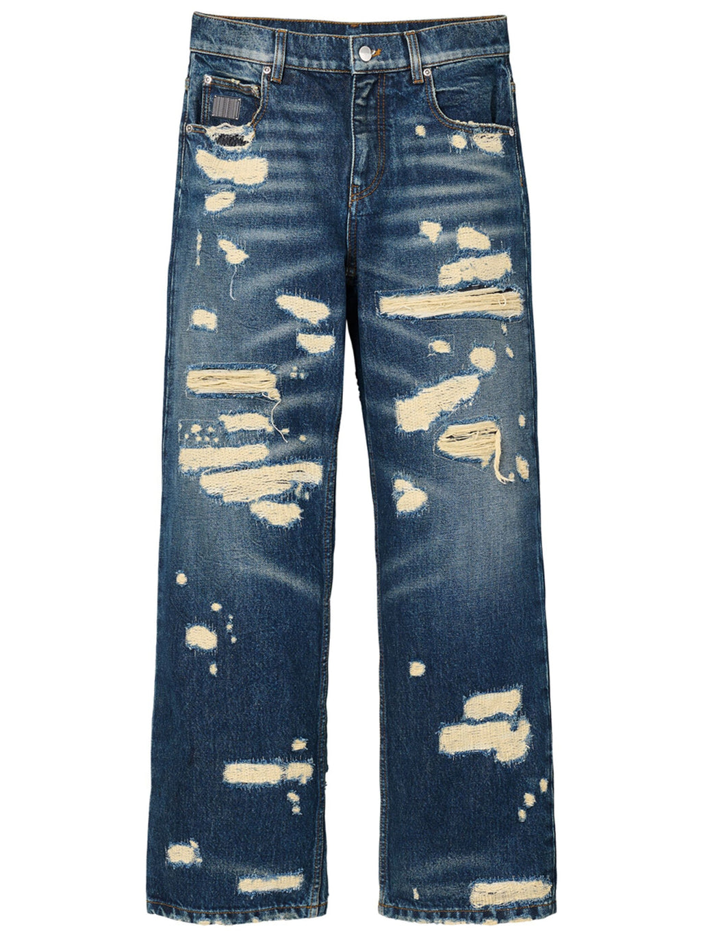 Marc Jacobs Blue Cotton Straight-Leg Jeans