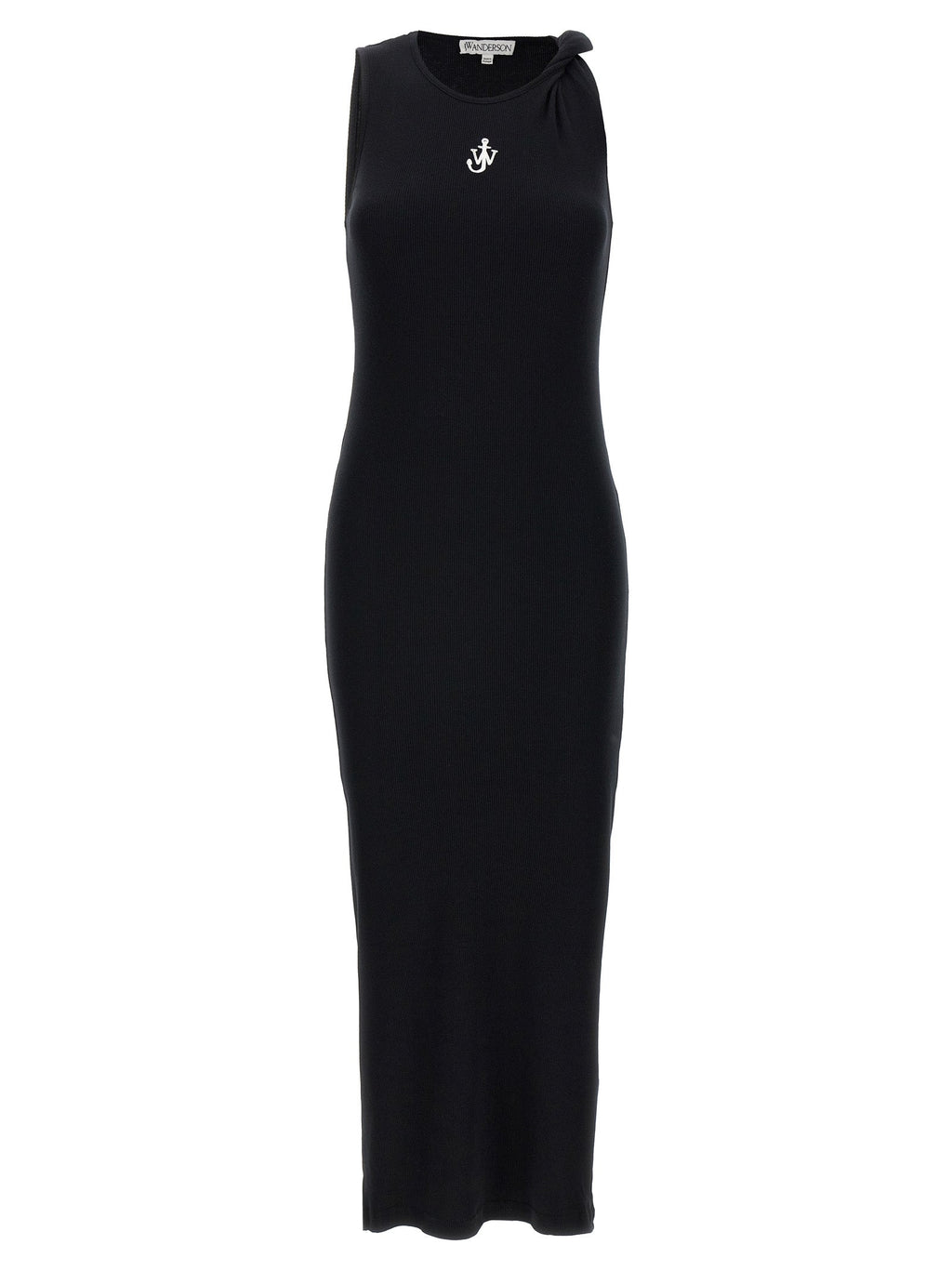 J.W.Anderson Black Cotton Midi Dress