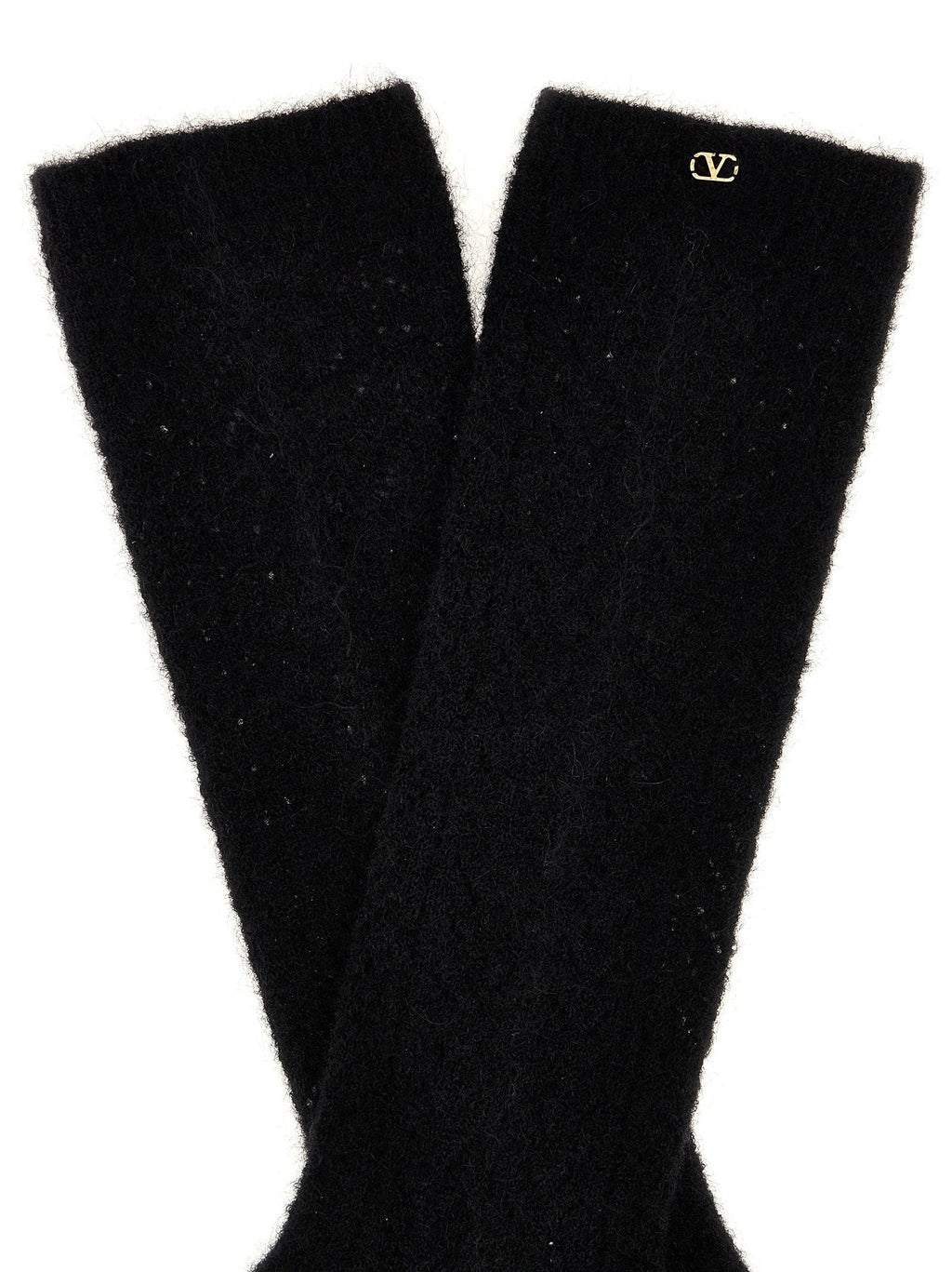 Valentino Garavani Black Wool Socks