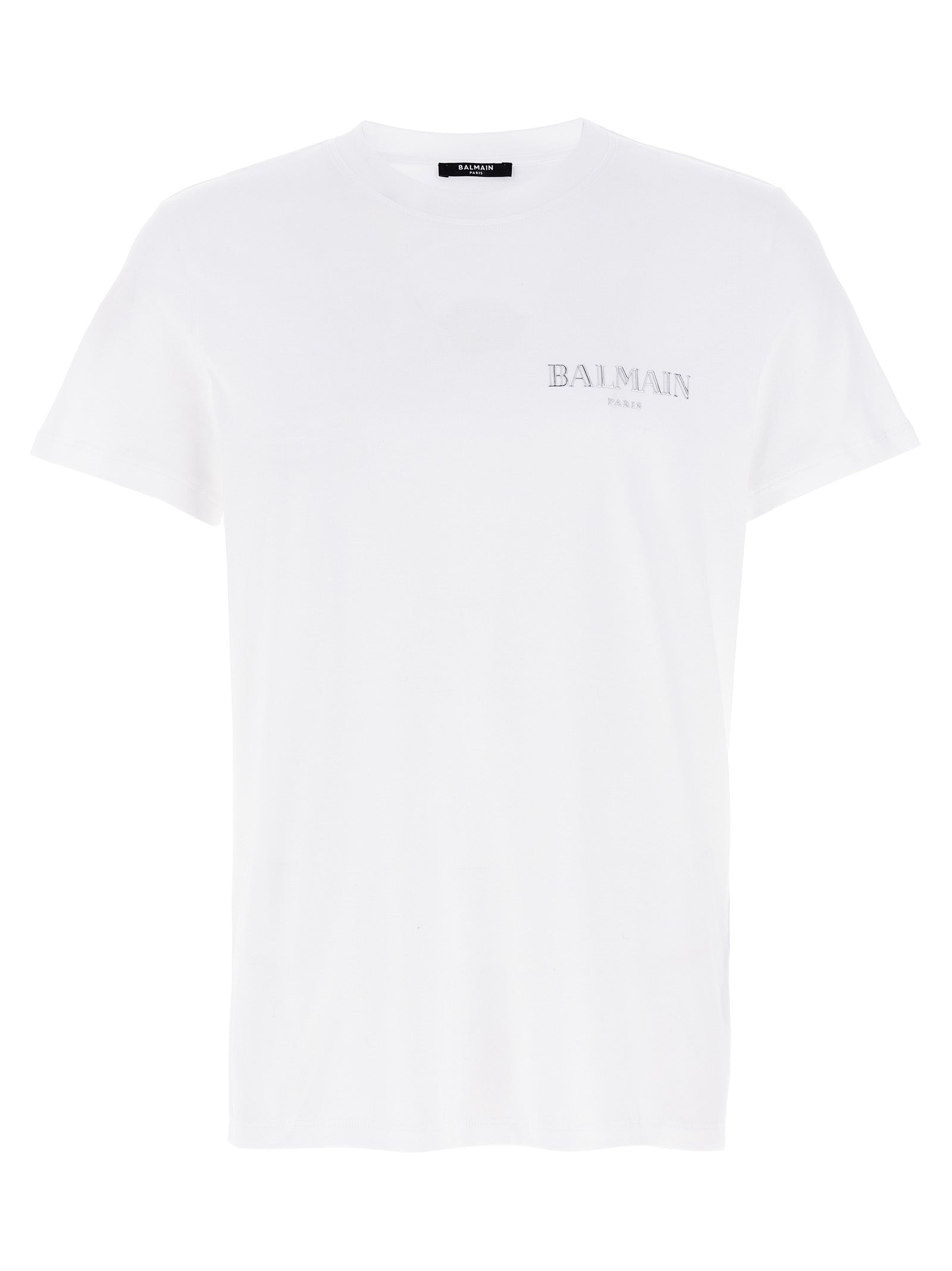 Balmain White Organic Cotton T-Shirt
