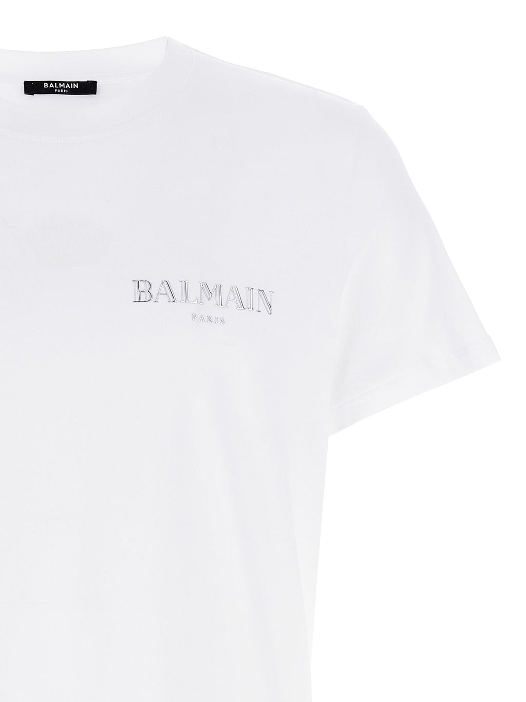 Balmain White Organic Cotton T-Shirt