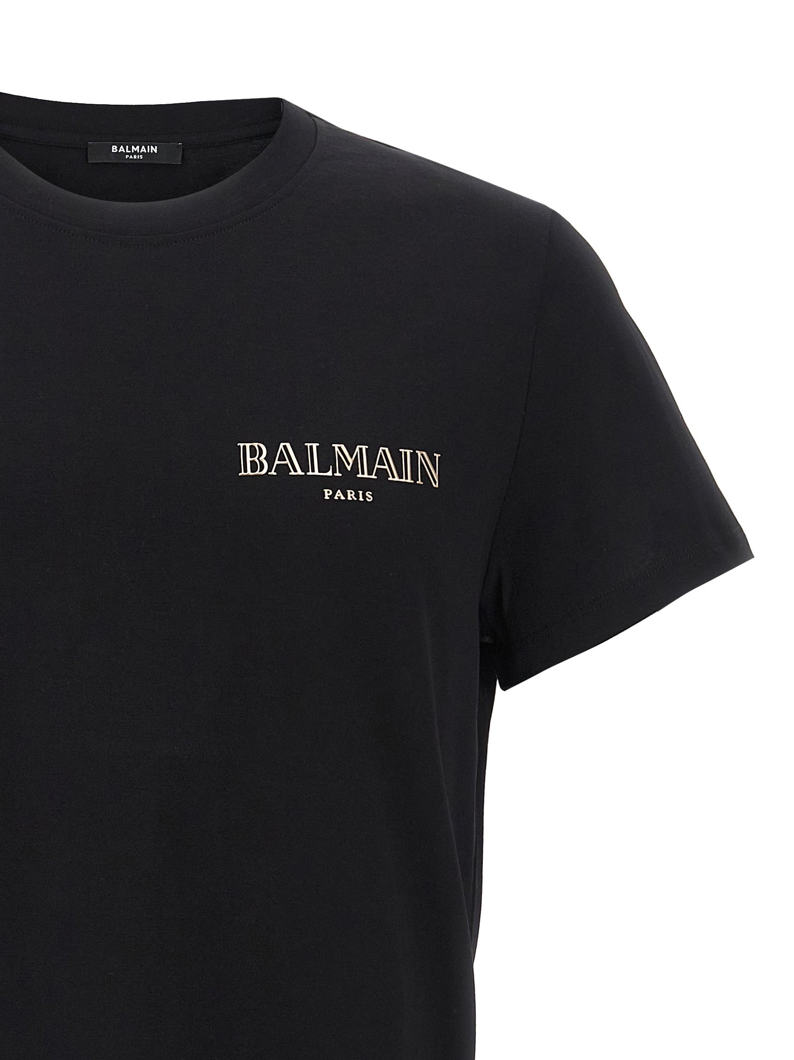 Balmain Black Organic Cotton T-Shirt