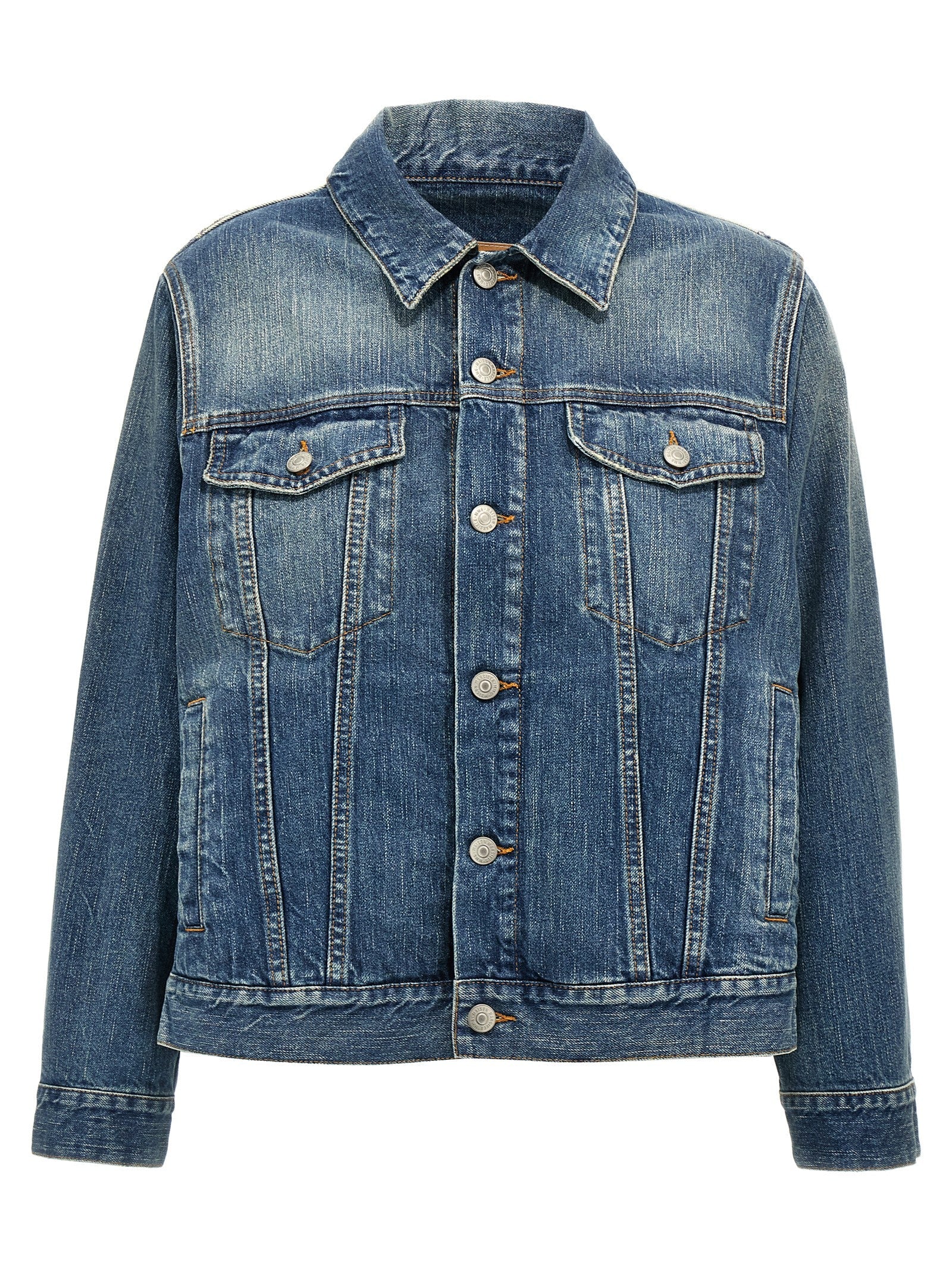 MM6 Maison Margiela Blue Cotton Denim Jacket