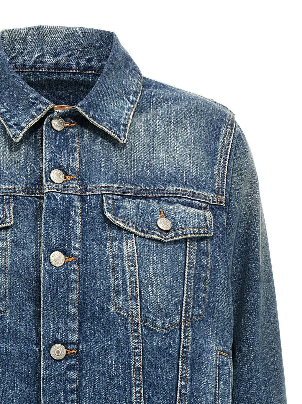MM6 Maison Margiela Blue Cotton Denim Jacket