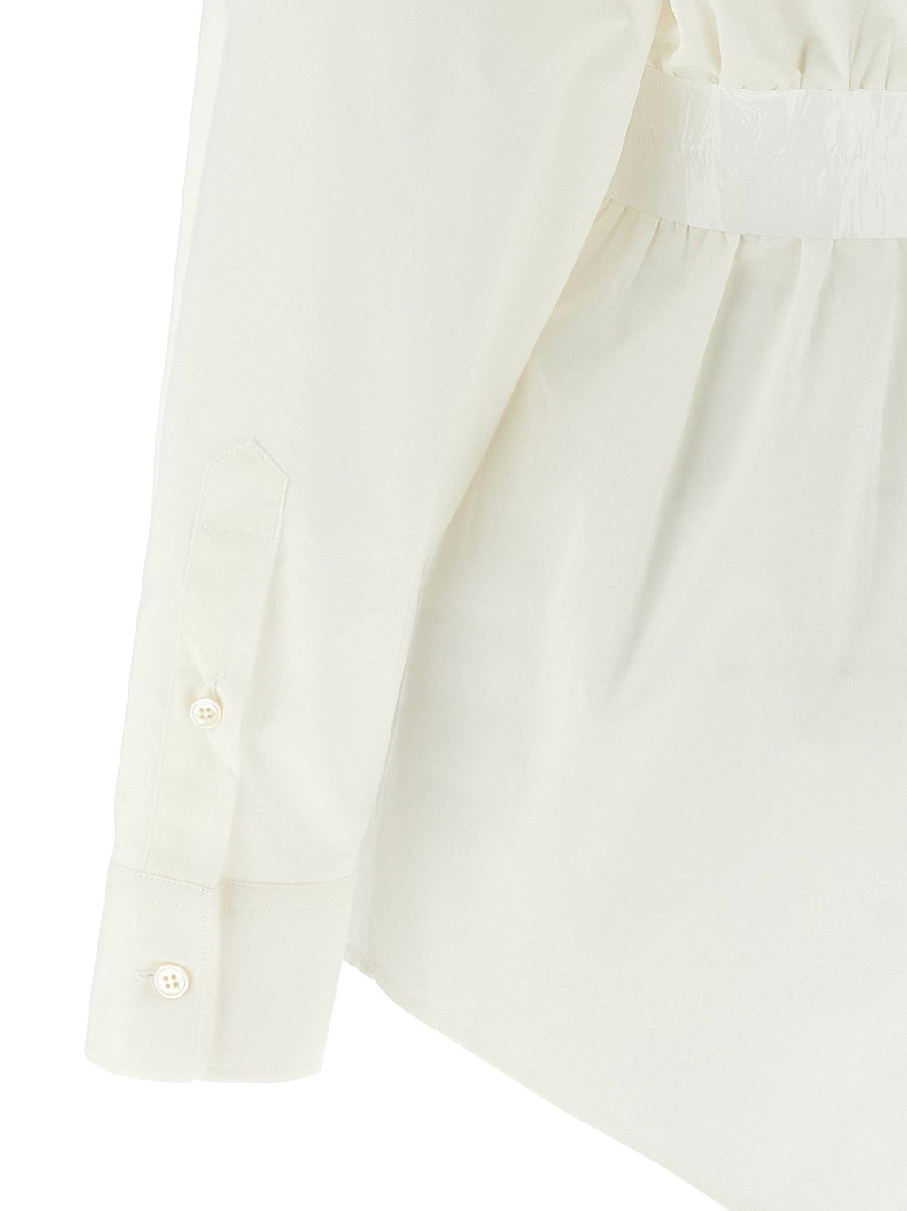 MM6 Maison Margiela White Cotton Blouse