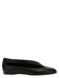 Khaite Black Lamb Leather Ballet Flats
