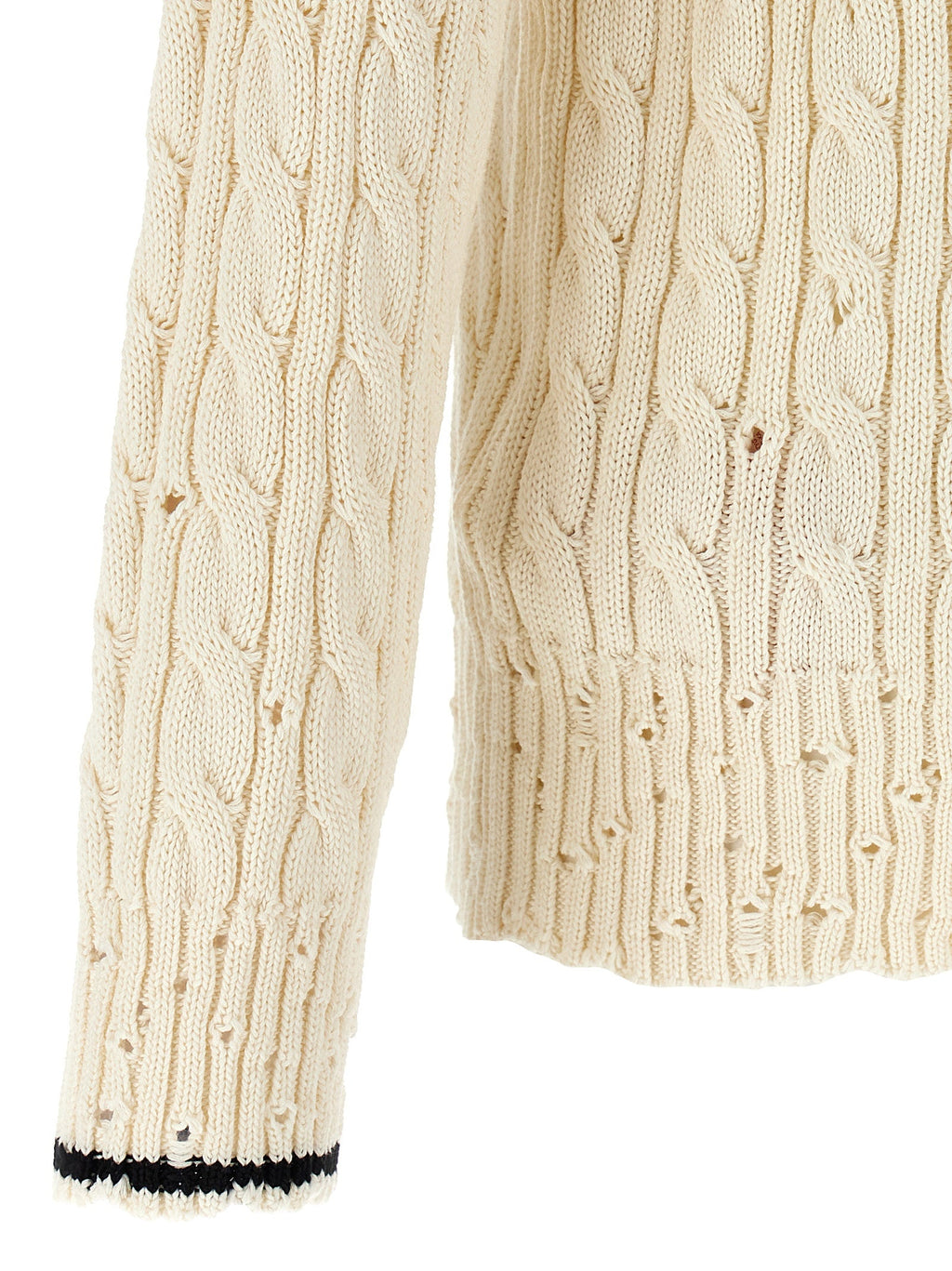Marni White Cotton Cardigan
