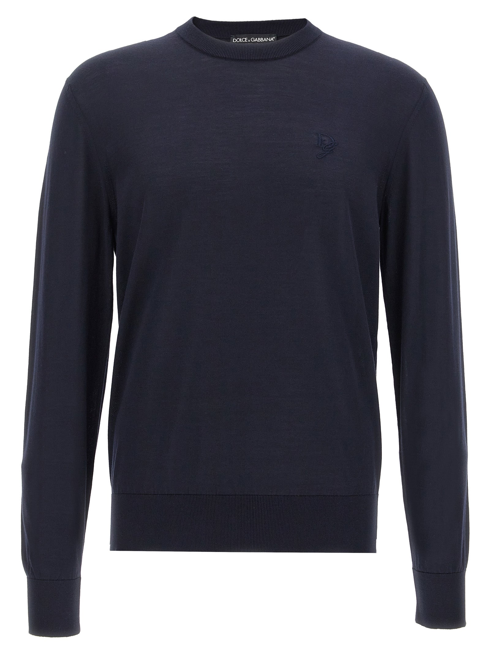 Dolce & Gabbana Blue Silk Cardigan