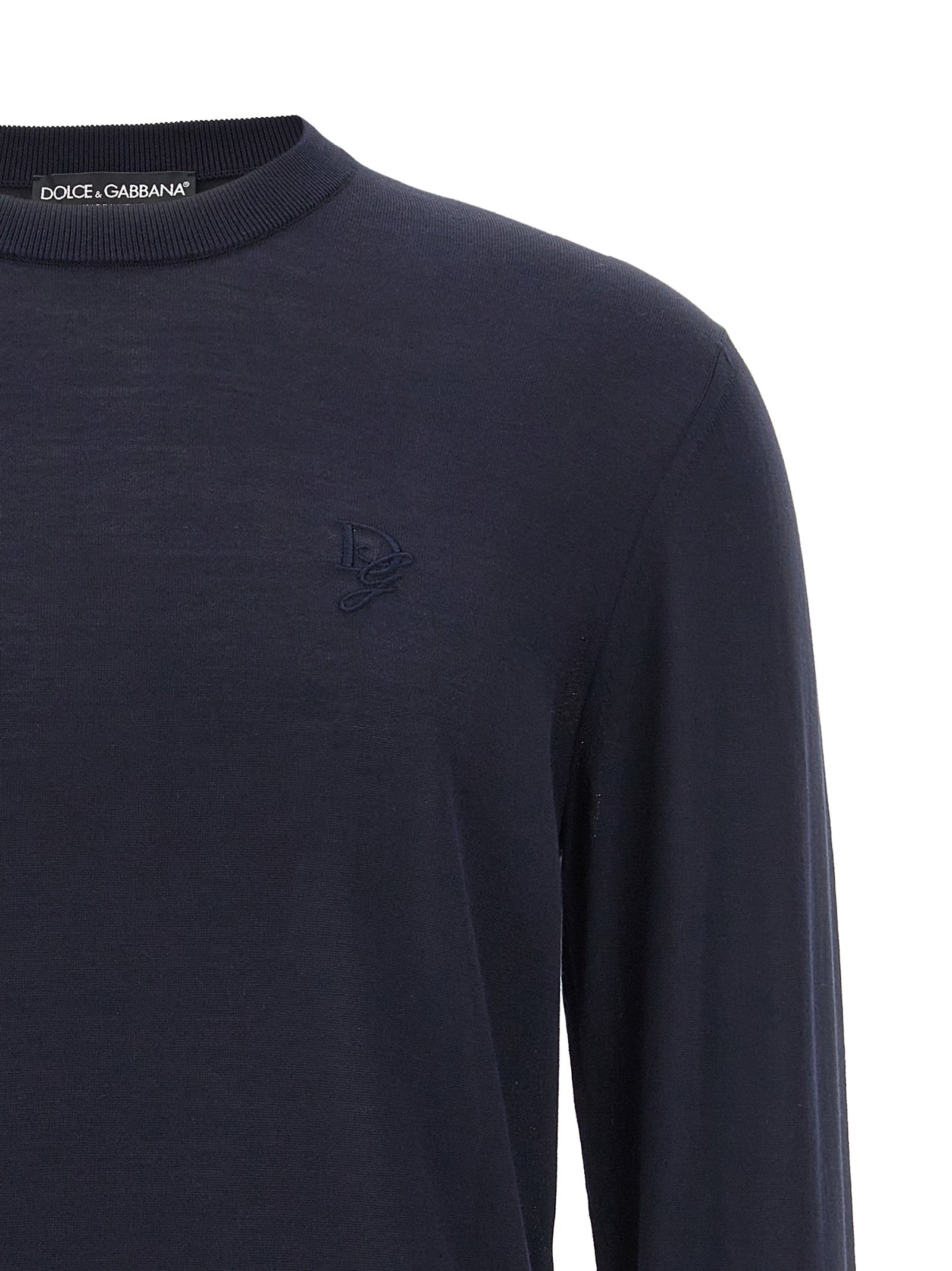 Dolce & Gabbana Blue Silk Cardigan