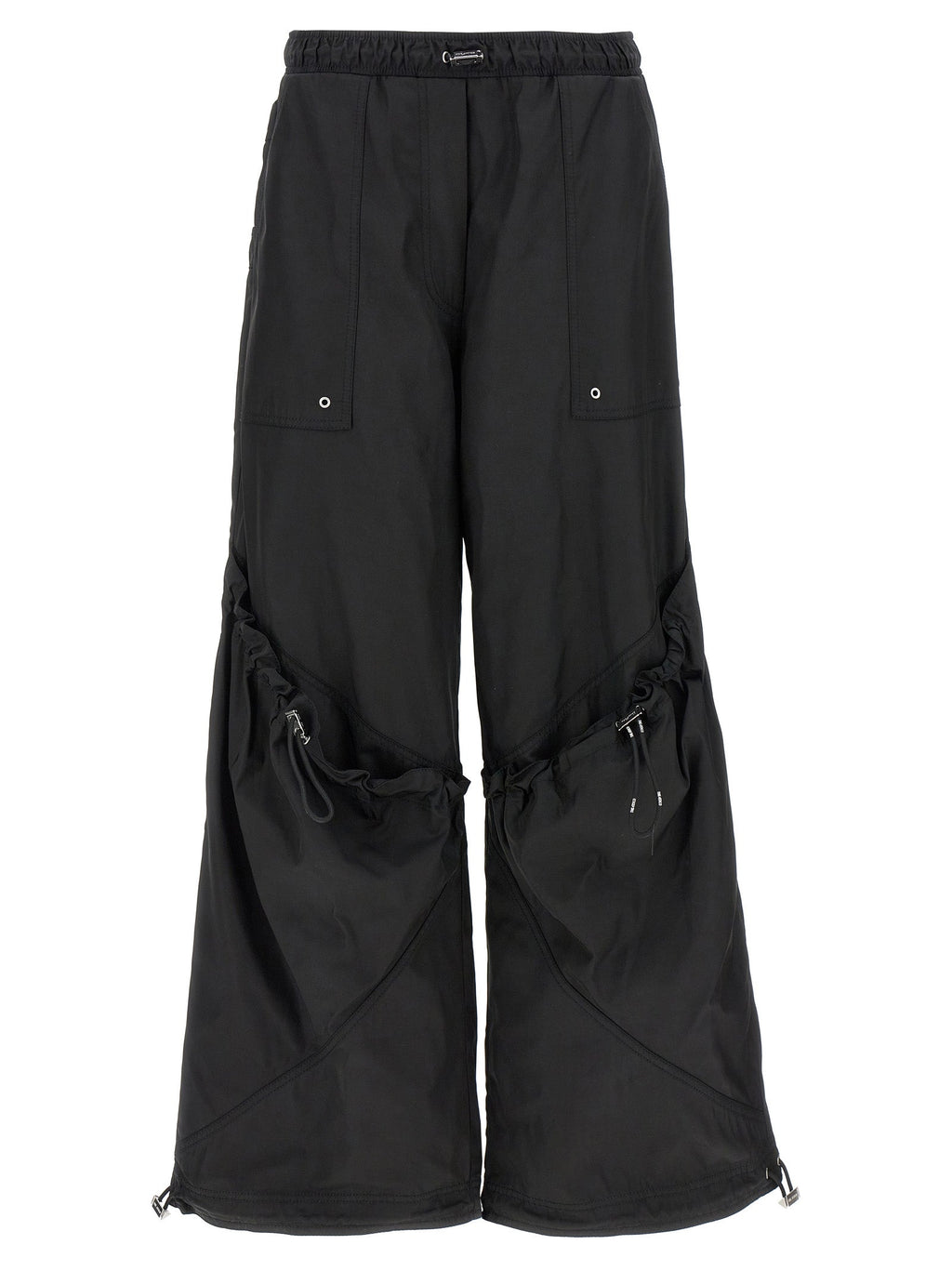 The Attico Black Polyester Casual Pants