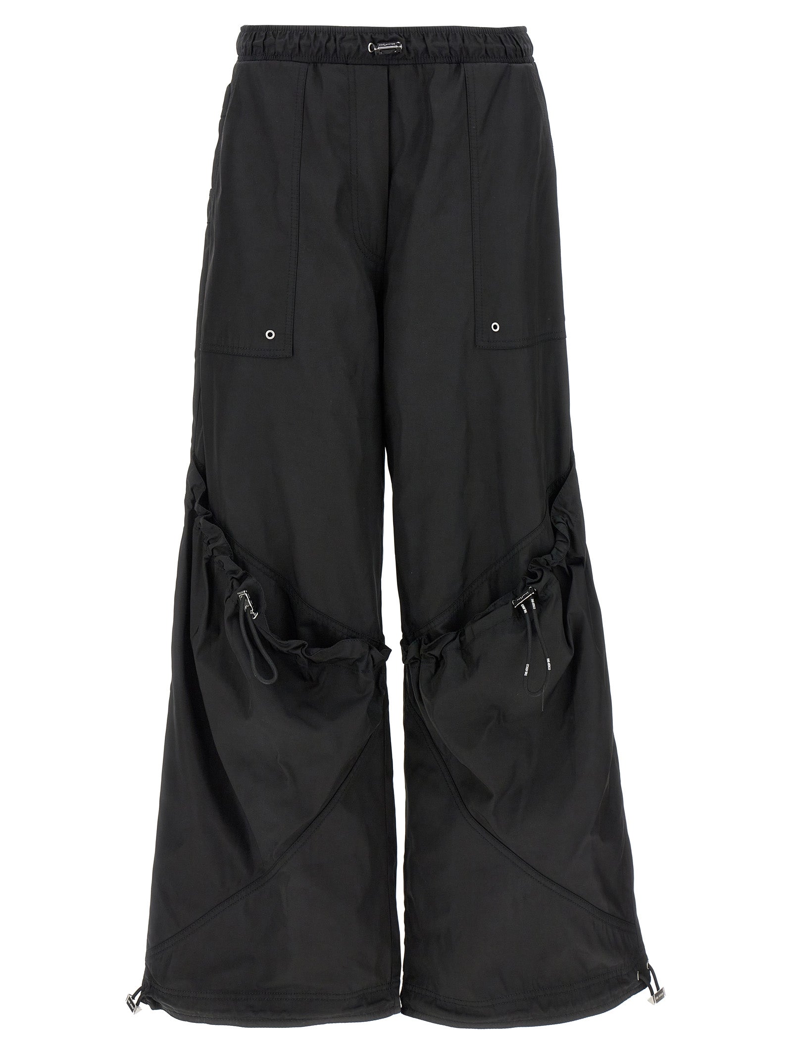 The Attico Black Polyester Casual Pants