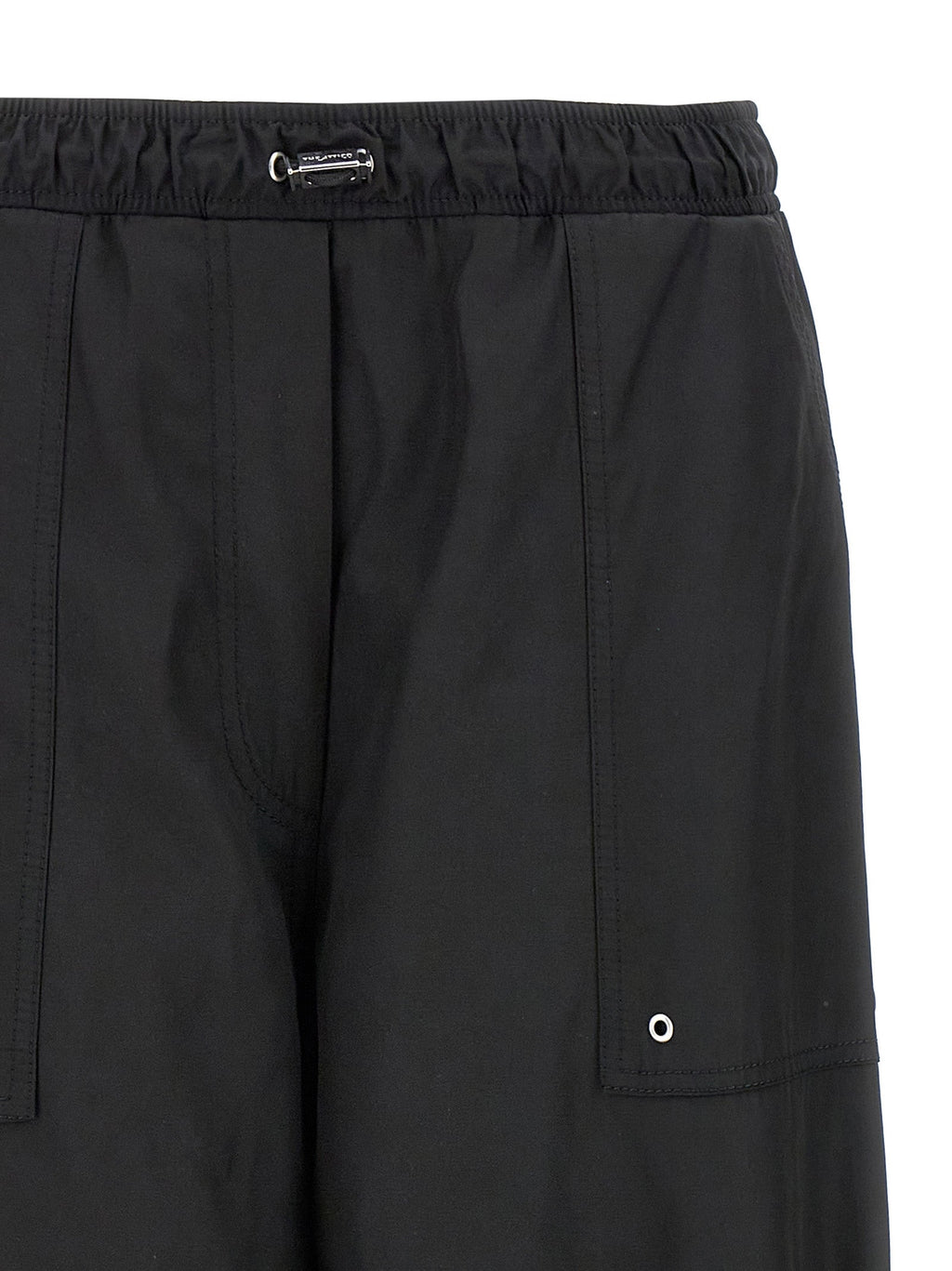 The Attico Black Polyester Casual Pants