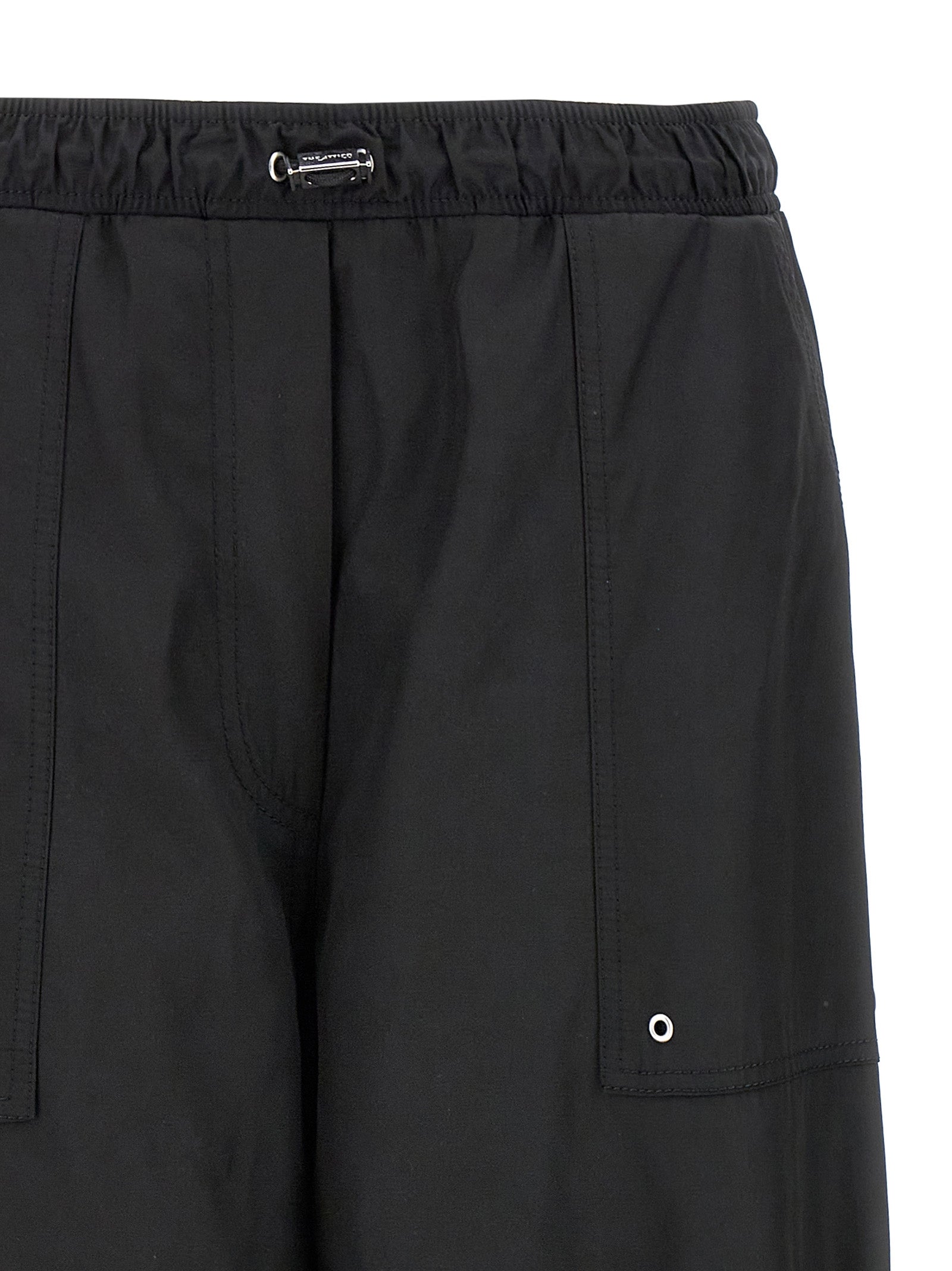 The Attico Black Polyester Casual Pants