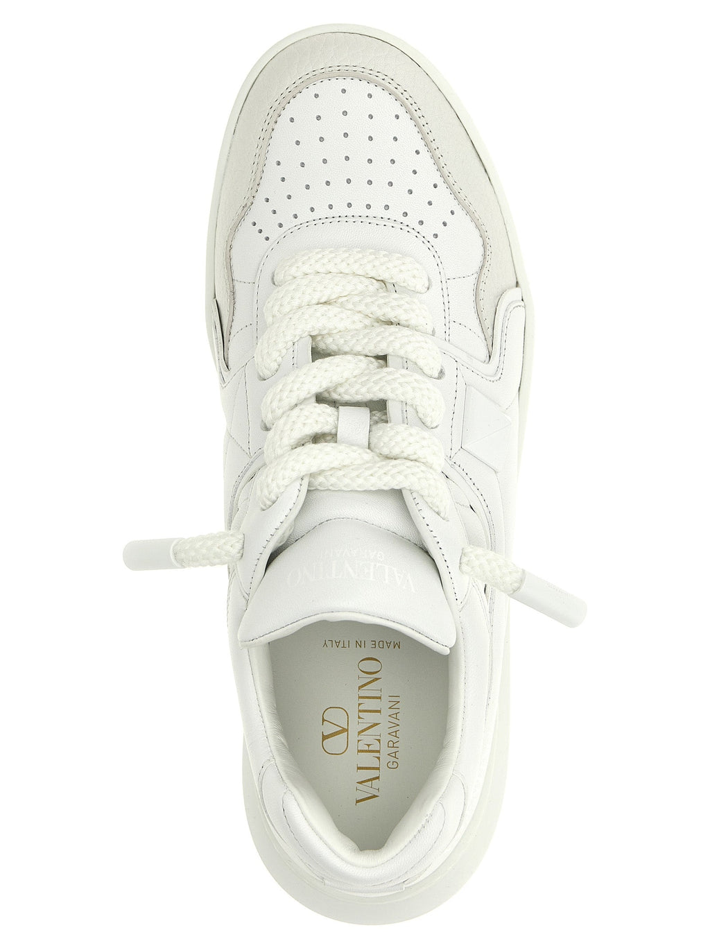 Valentino Garavani White Calfskin Chunky Sneakers