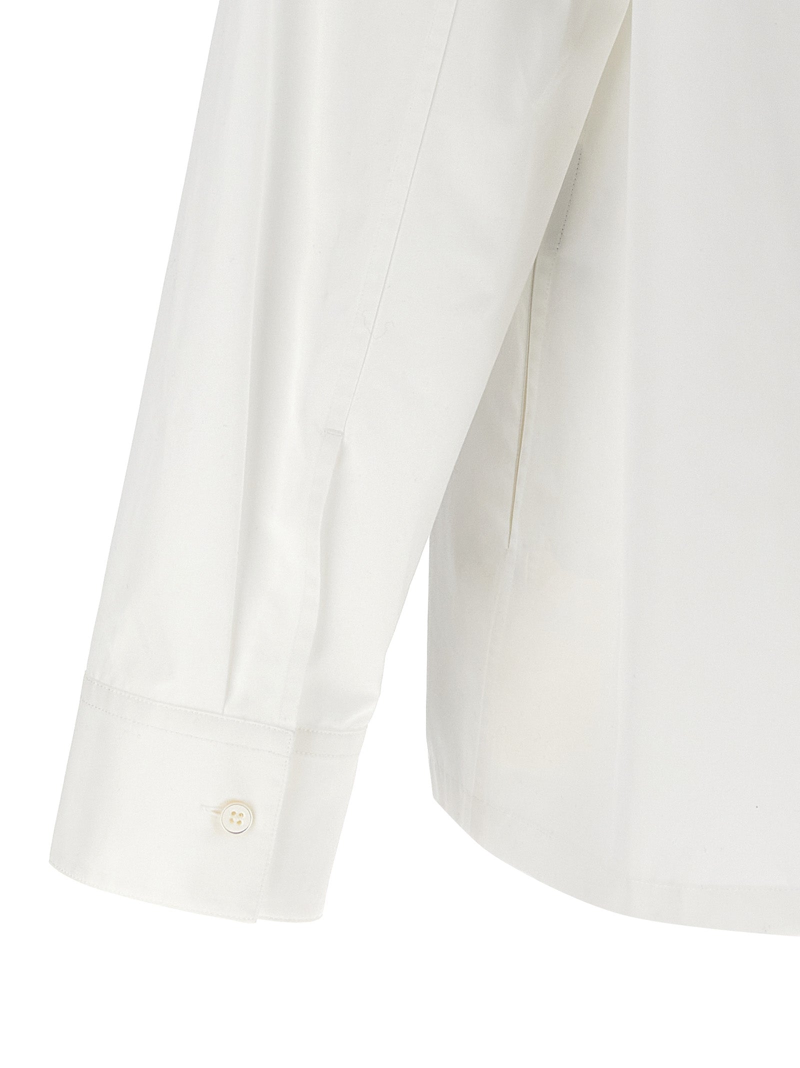 Jil Sander White Cotton Blouse