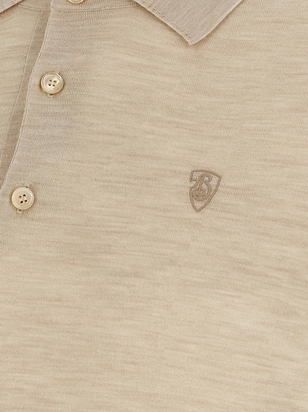 Burberry Beige Wool Polo Shirt