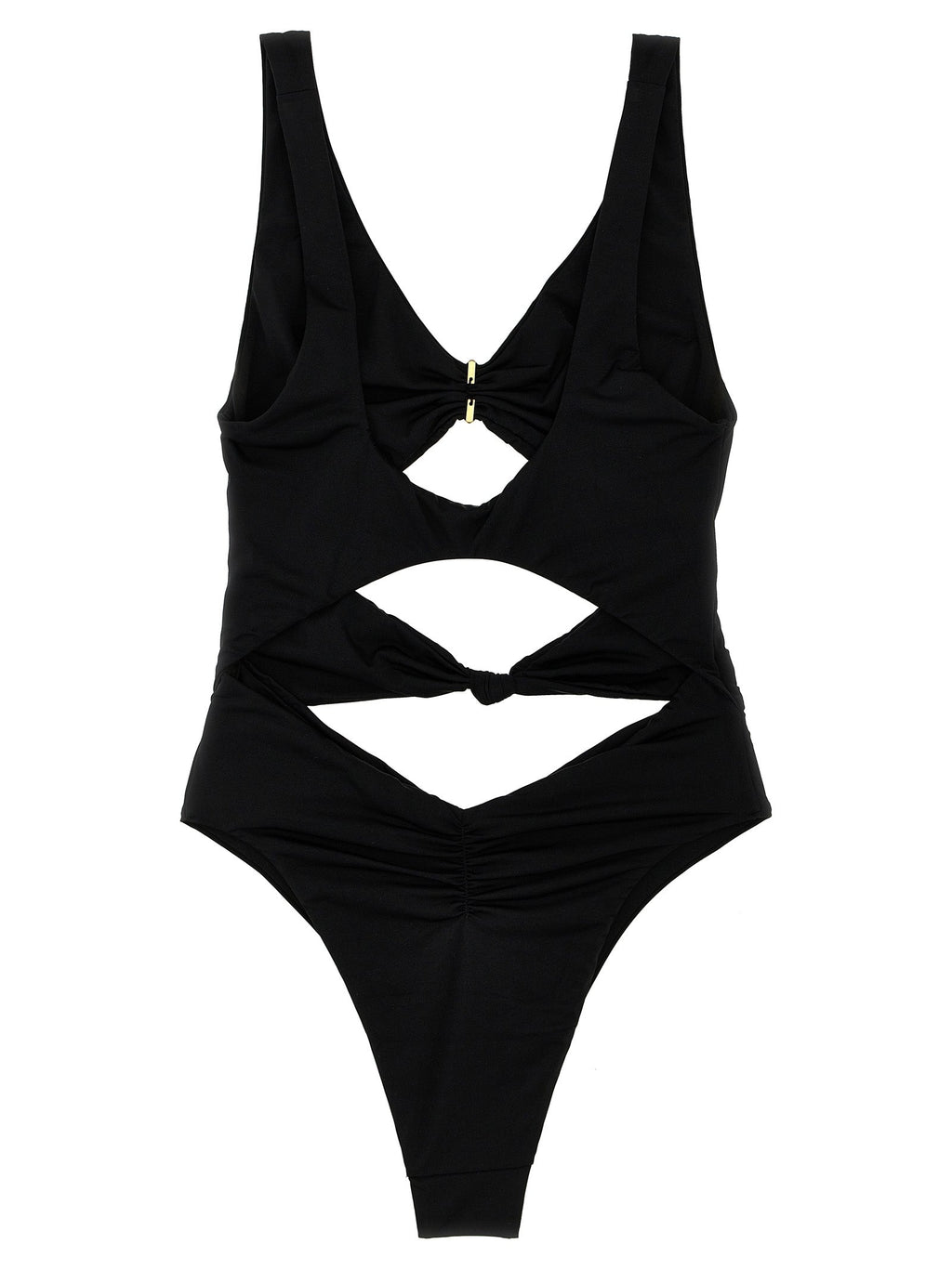 Elisabetta Franchi Black Polyamide One-Piece Swimsuit