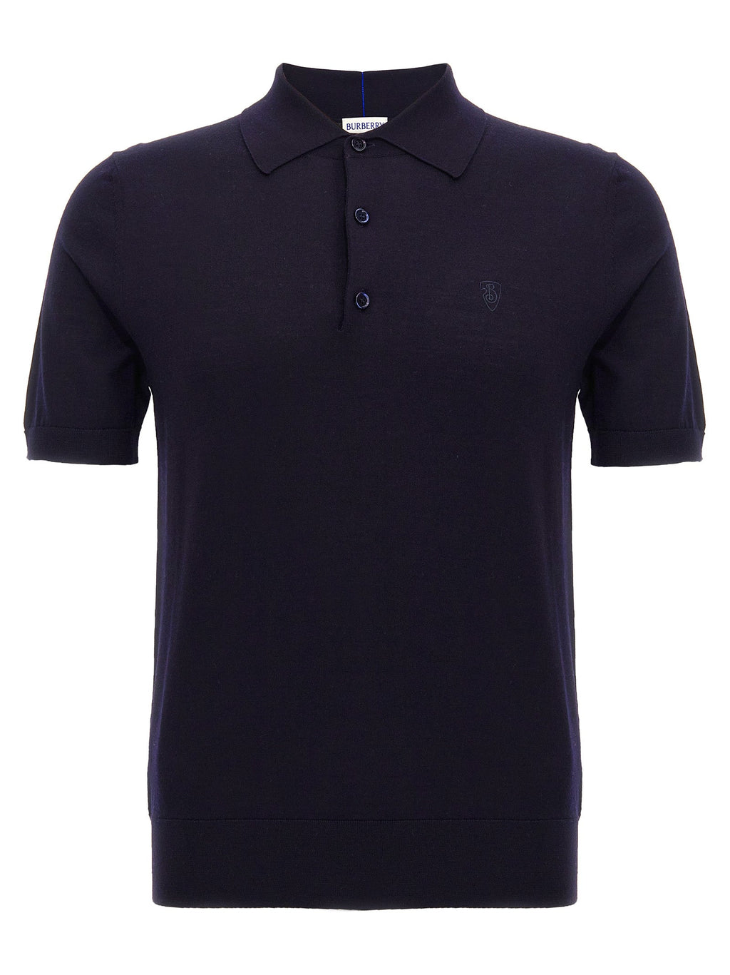Burberry Blue Wool Polo Shirt