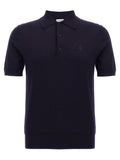 Burberry Blue Wool Polo Shirt