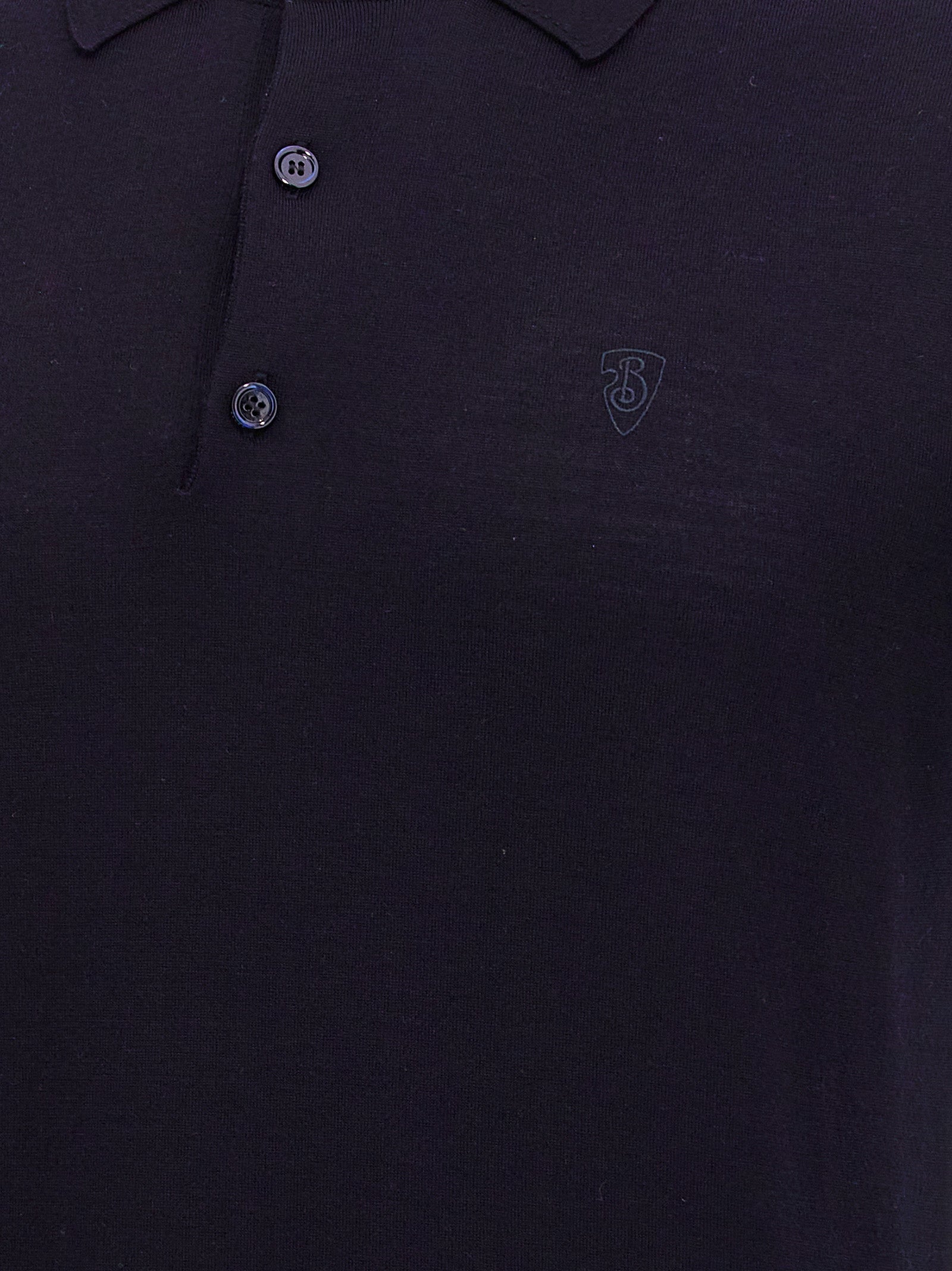 Burberry Blue Wool Polo Shirt