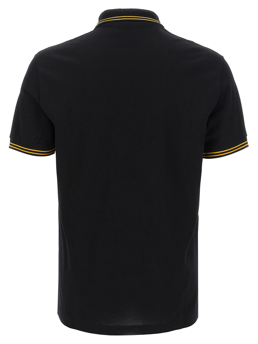 Versace Black Cotton Polo Shirt