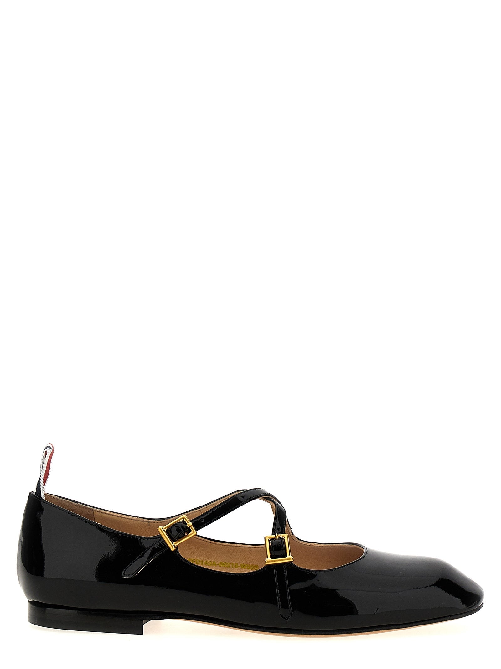 Thom Browne Black Lamb Leather Ballet Flats
