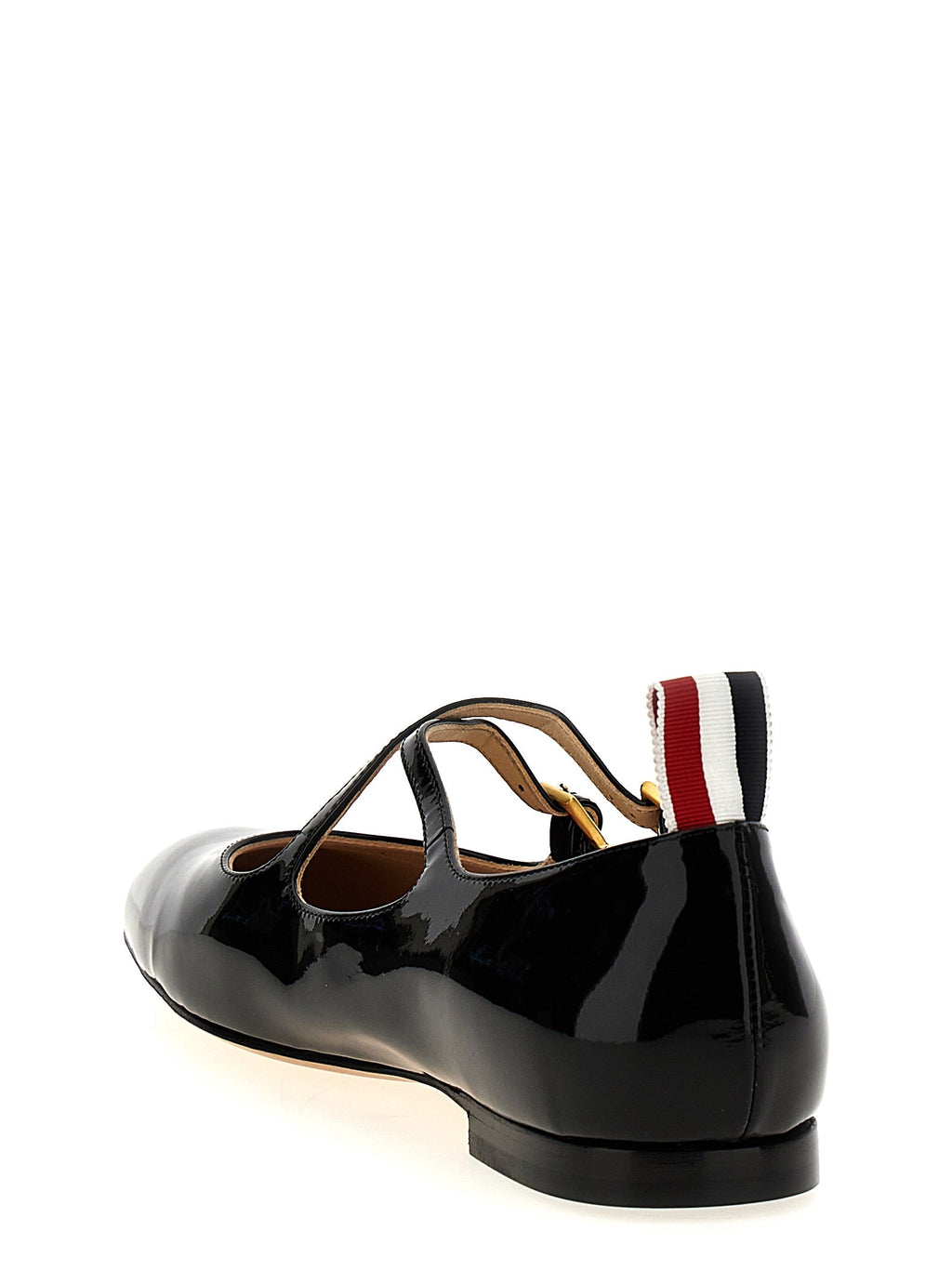 Thom Browne Black Lamb Leather Ballet Flats