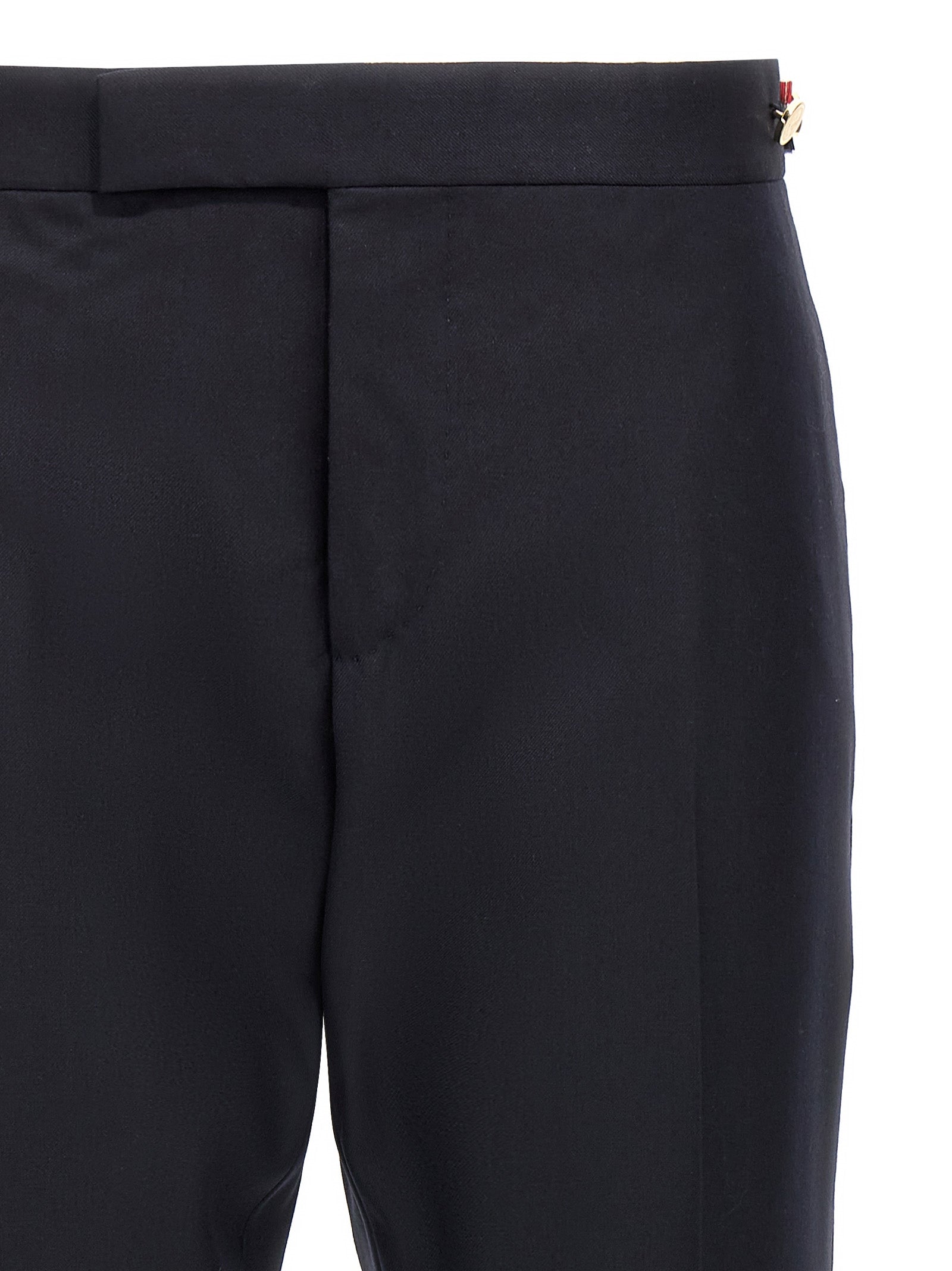 Thom Browne Blue Wool Casual Pants