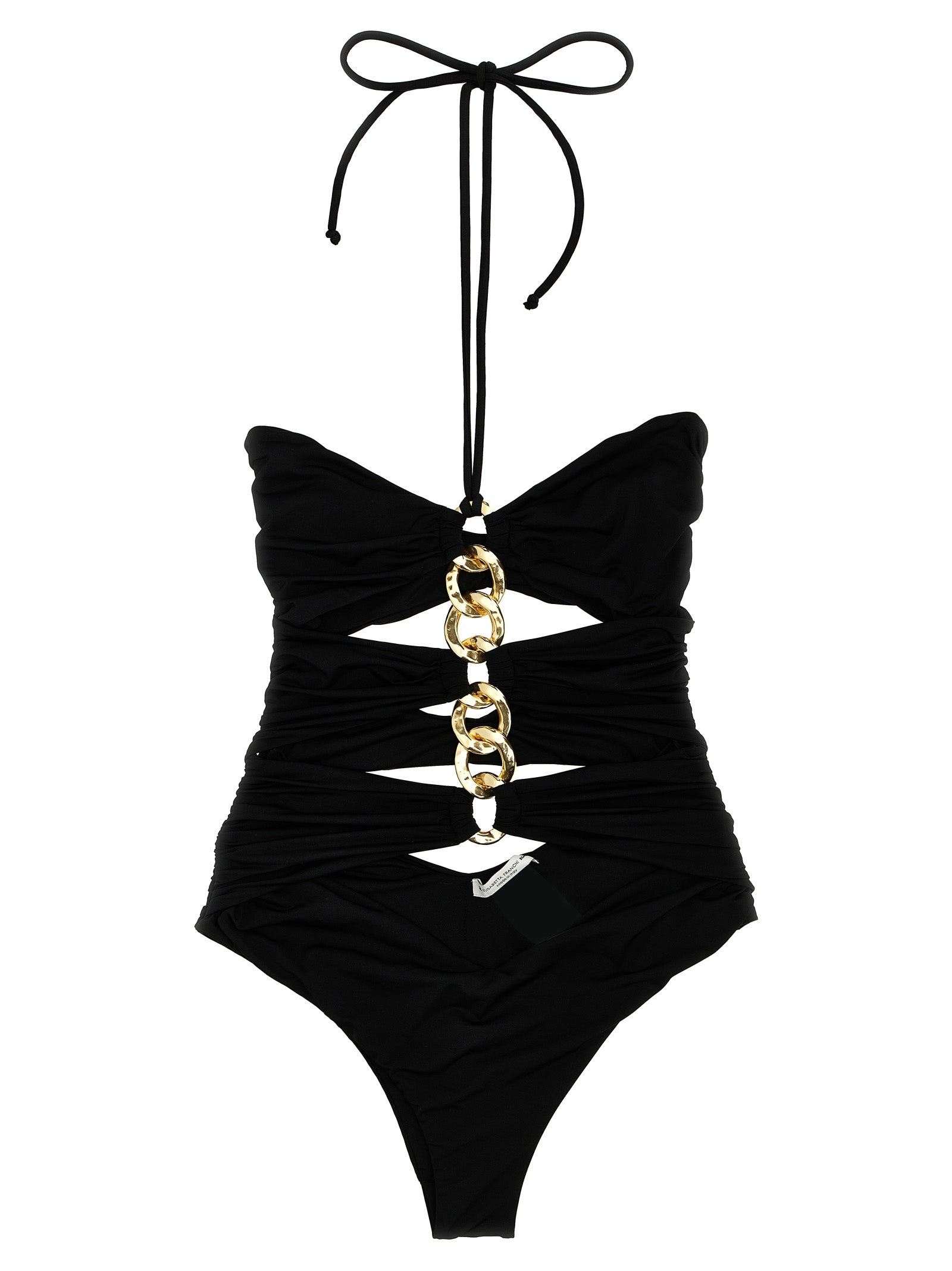 Elisabetta Franchi Black Polyamide One-Piece Swimsuit