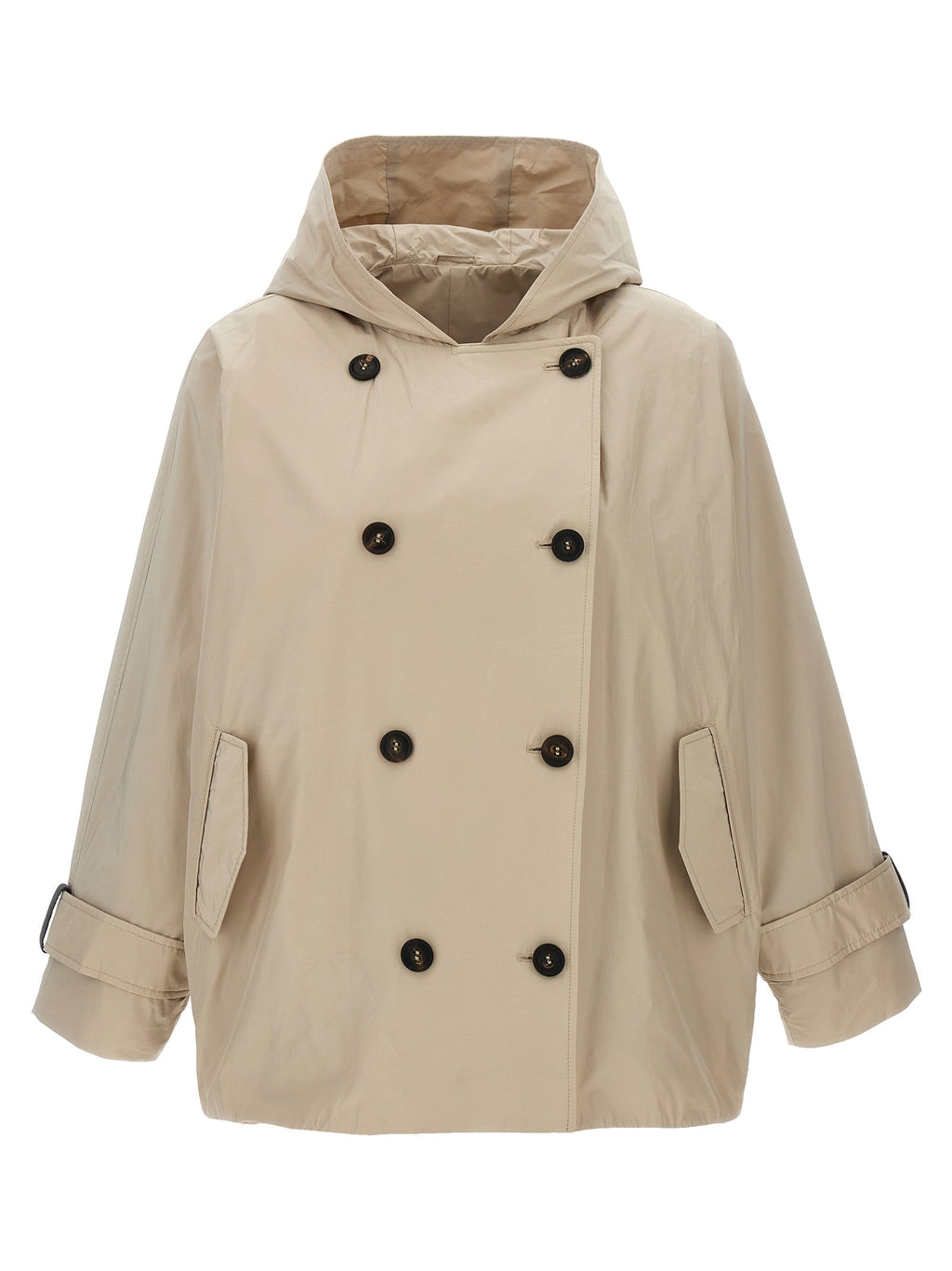 Brunello Cucinelli Beige Polyester Full-Length Jacket