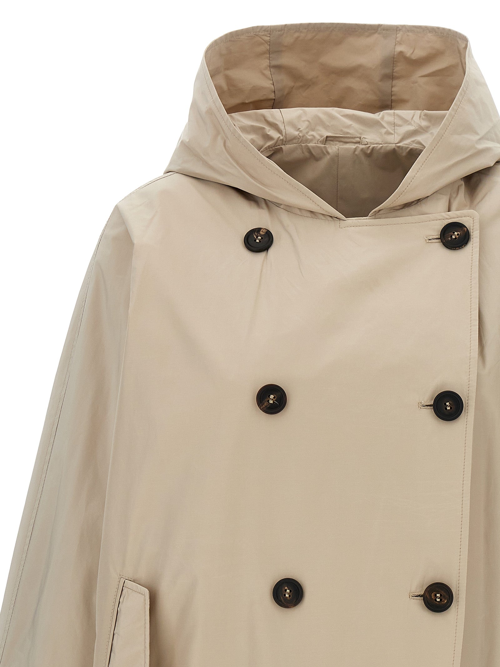 Brunello Cucinelli Beige Polyester Full-Length Jacket
