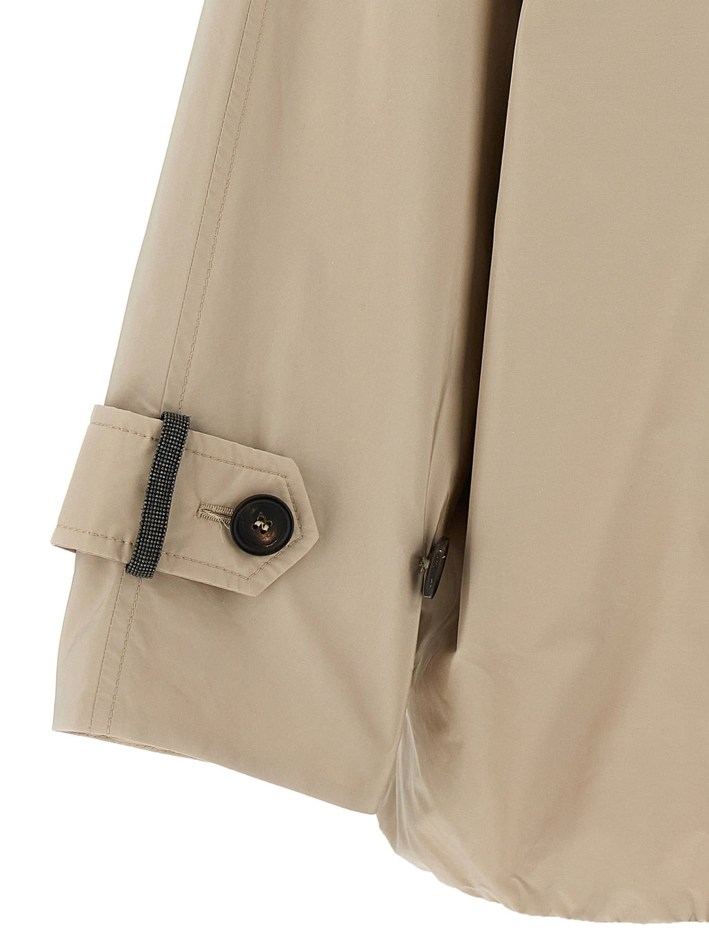 Brunello Cucinelli Beige Polyester Full-Length Jacket
