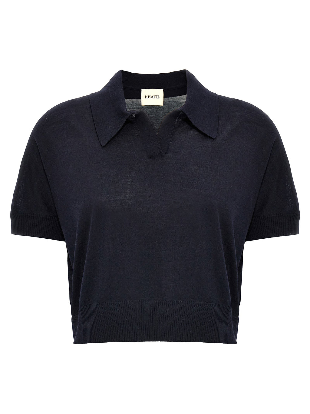Khaite Blue Wool Shortsleeve Shirt