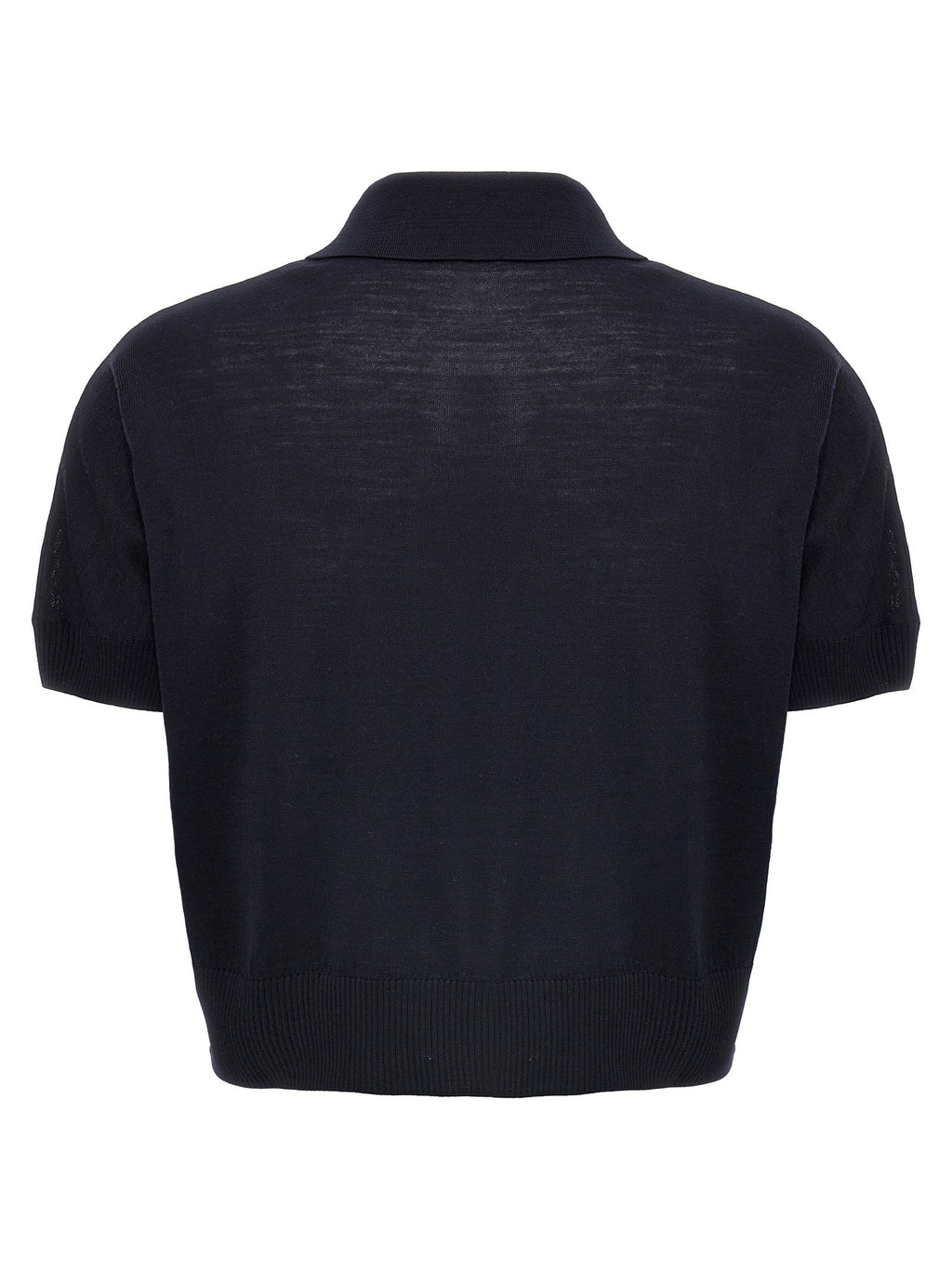 Khaite Blue Wool Shortsleeve Shirt