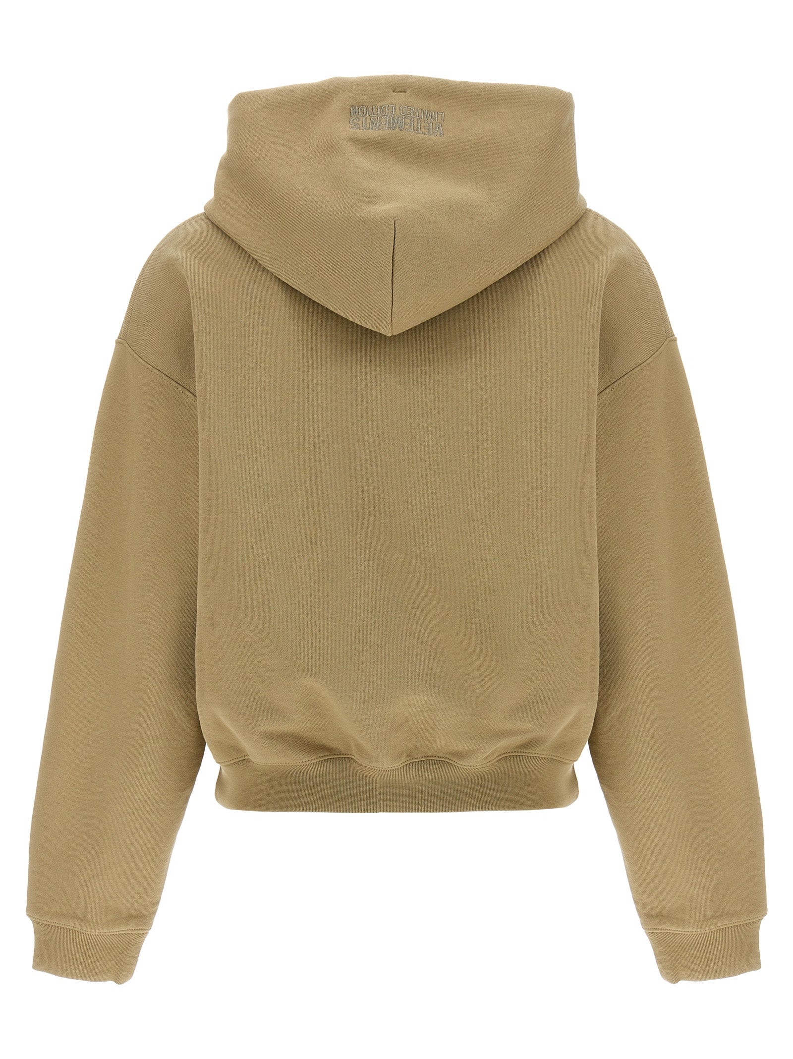 Vetements Beige Cotton Hoodie