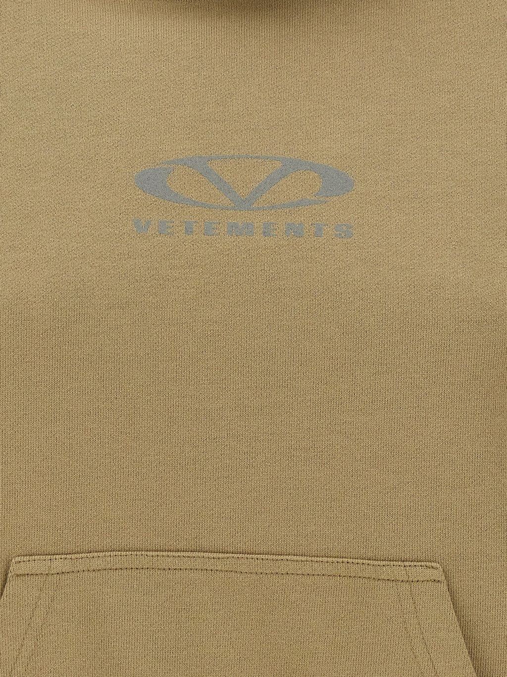 Vetements Beige Cotton Hoodie