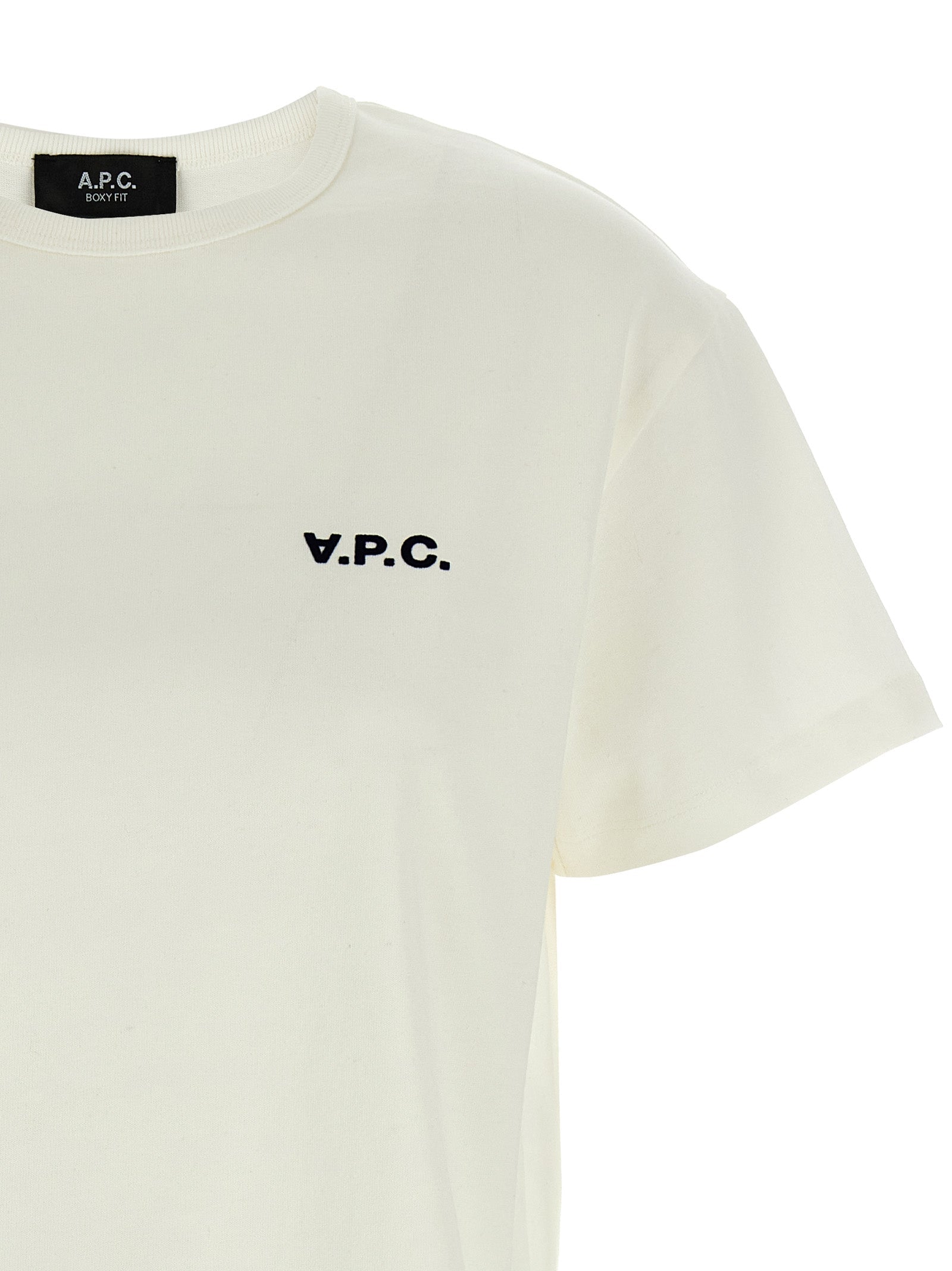 A.P.C. White Cotton T-Shirt