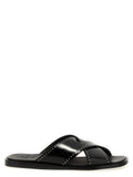 Church's Black Calf Leather Bos Taurus Slides