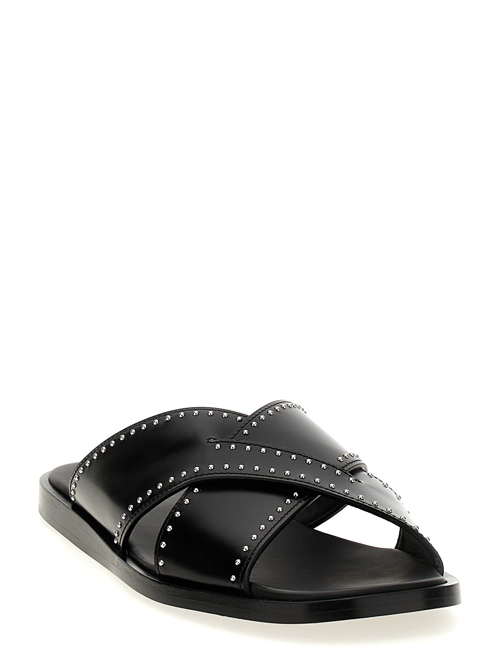 Church's Black Calf Leather Bos Taurus Slides