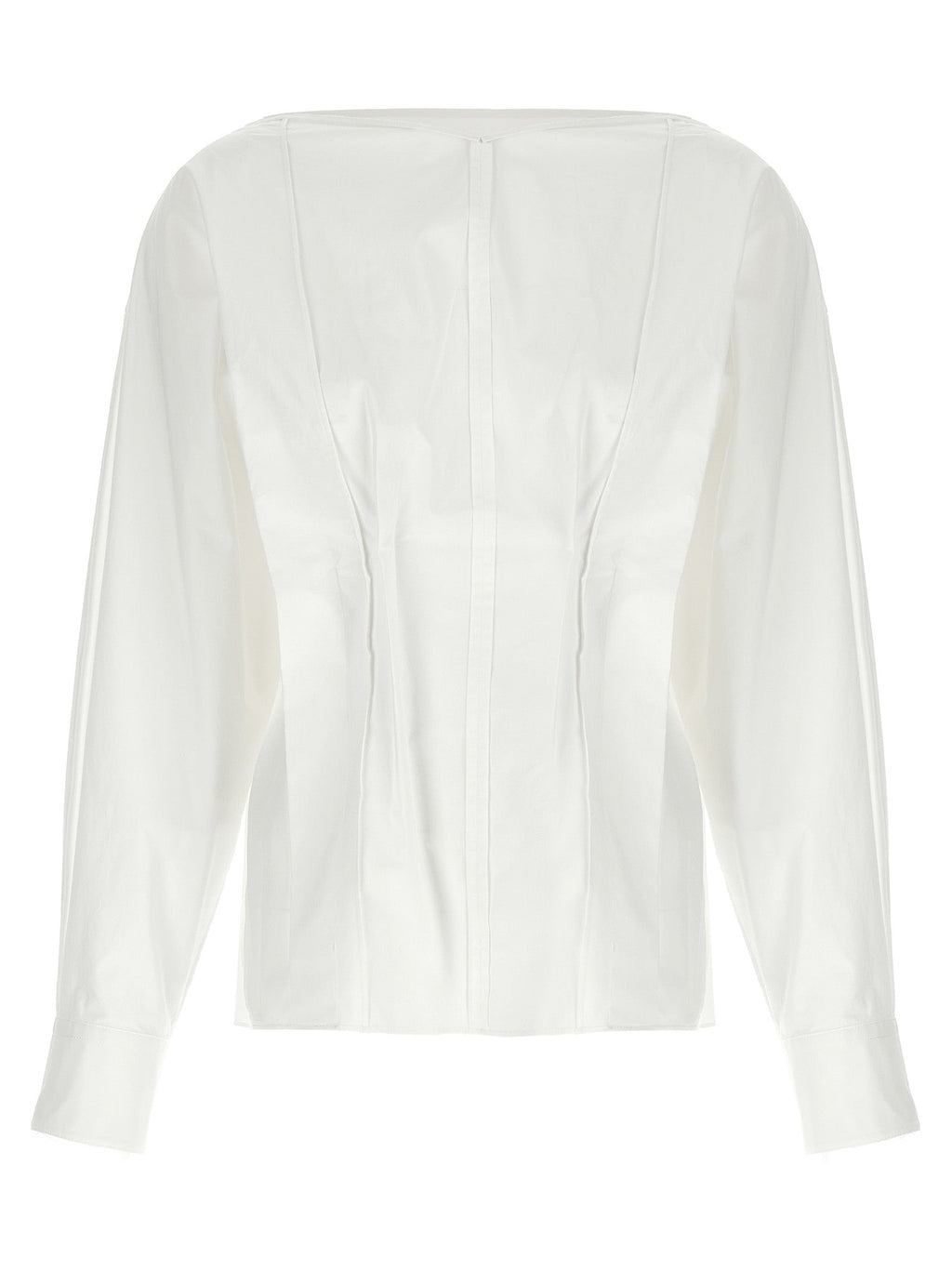 Khaite White Cotton Blouse
