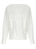 Khaite White Cotton Blouse