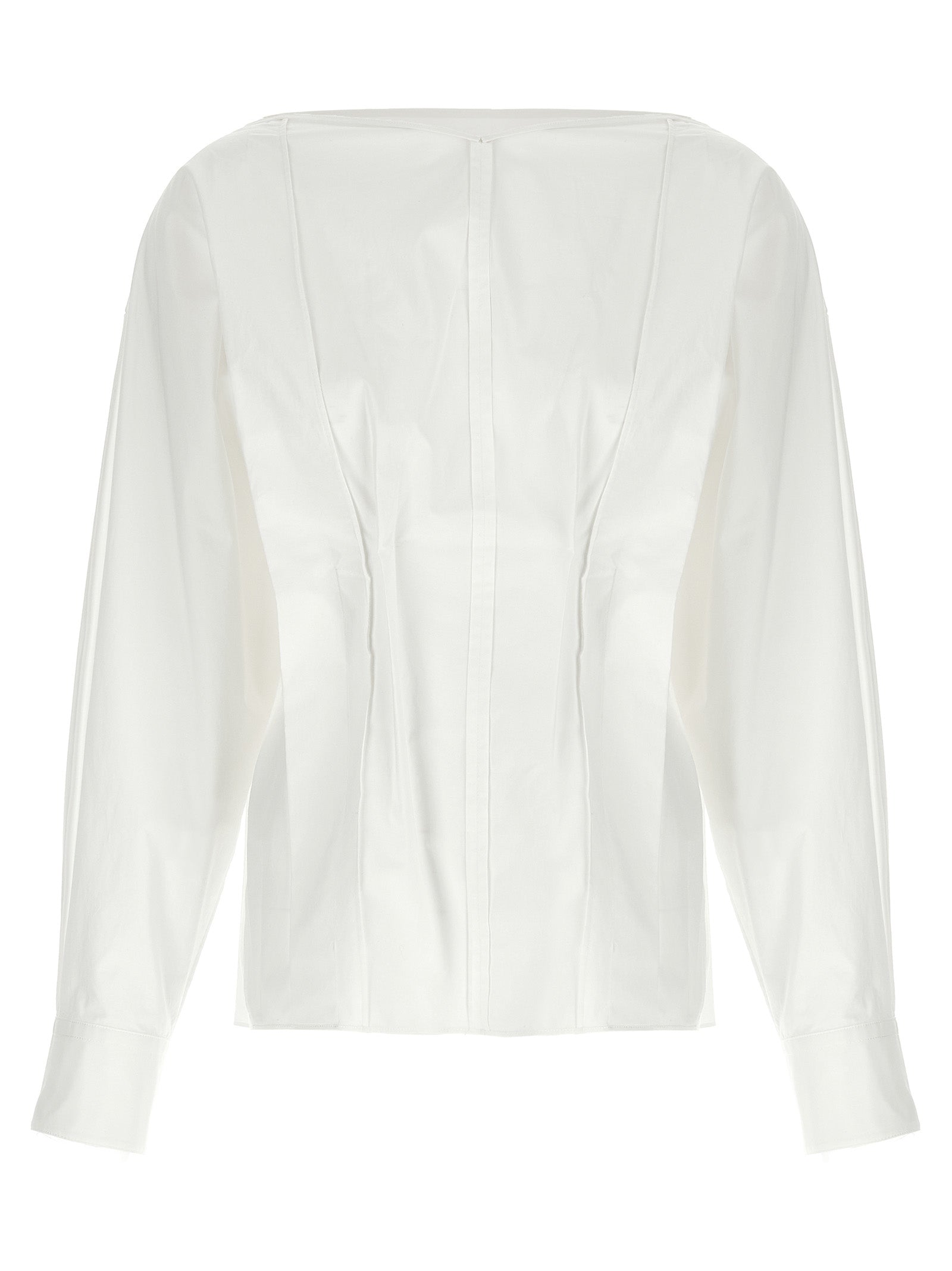 Khaite White Cotton Blouse