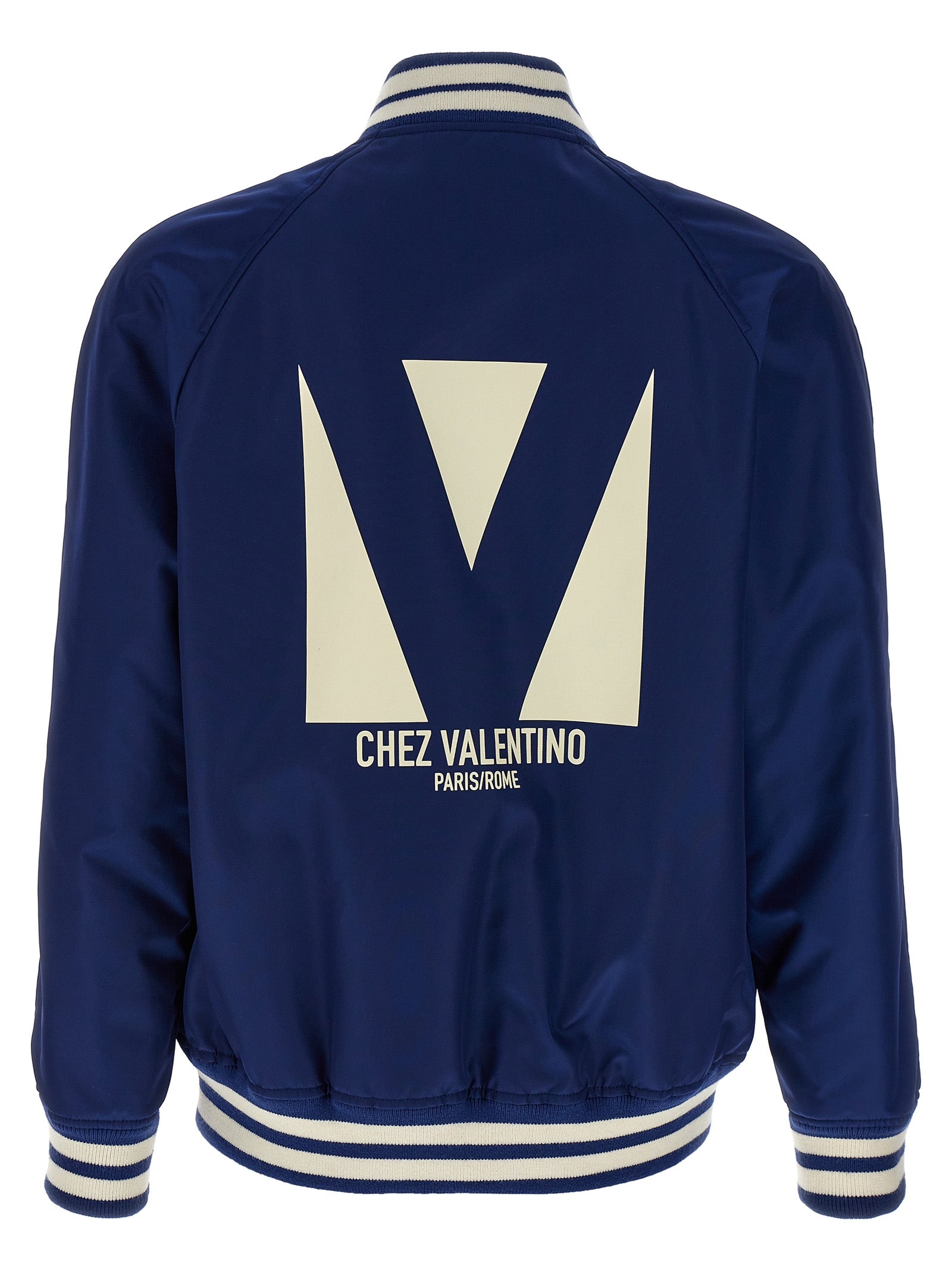 Valentino Garavani Blue Polyamide Bomber