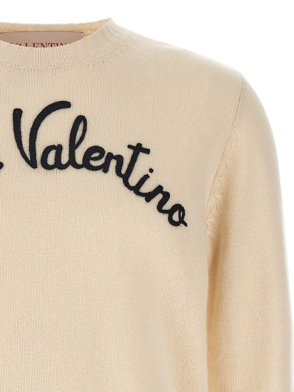 Valentino Garavani Beige Virgin Wool Cardigan